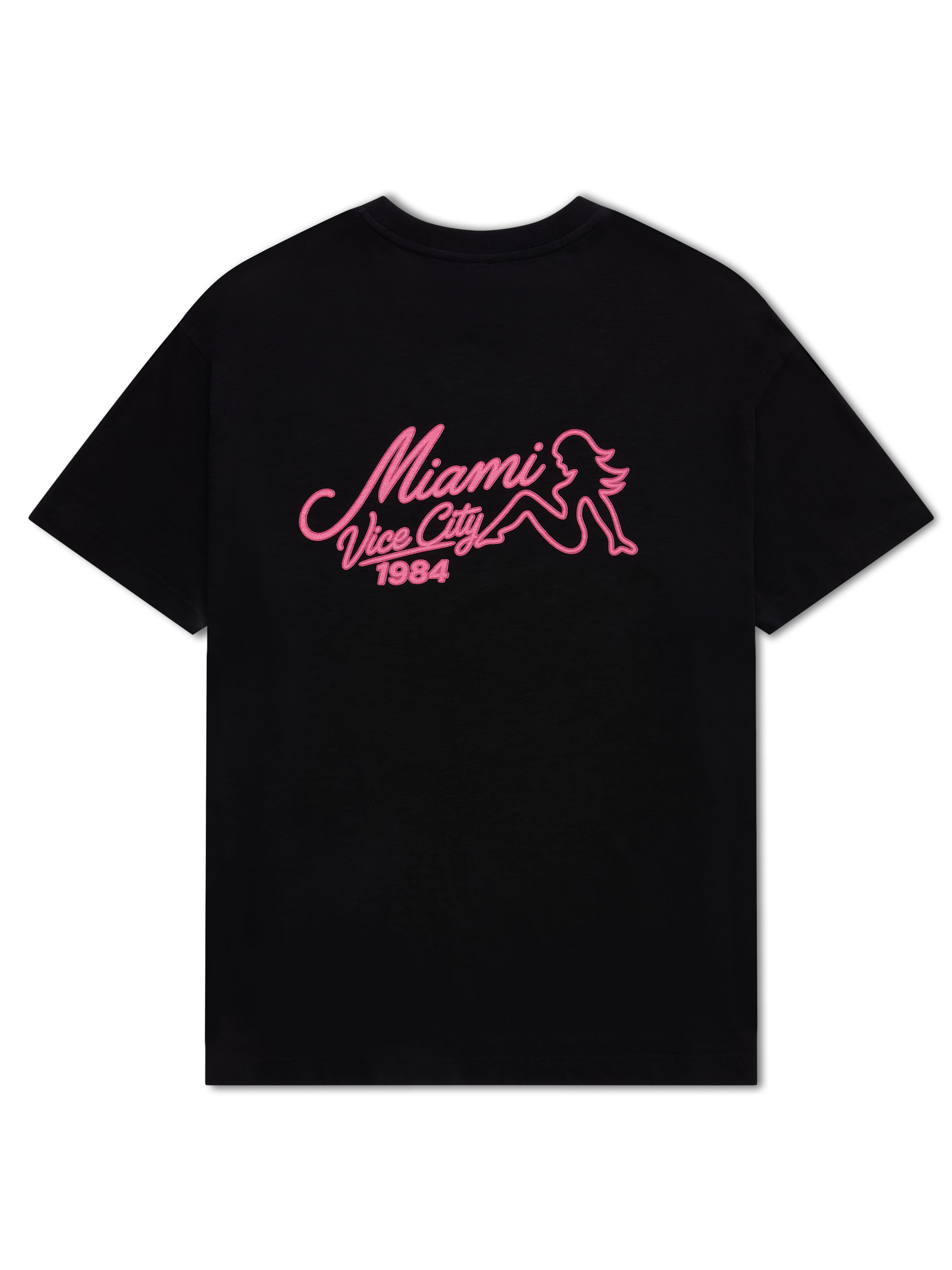 CLUB 1984. Miami Nights T-shirt - Black T-Shirt