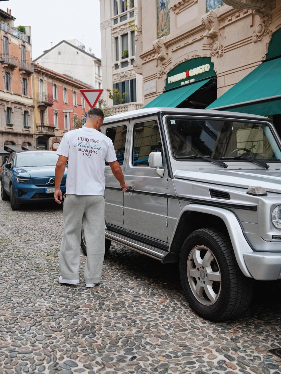 CLUB 1984. Milan Script T-shirt - White T-Shirt