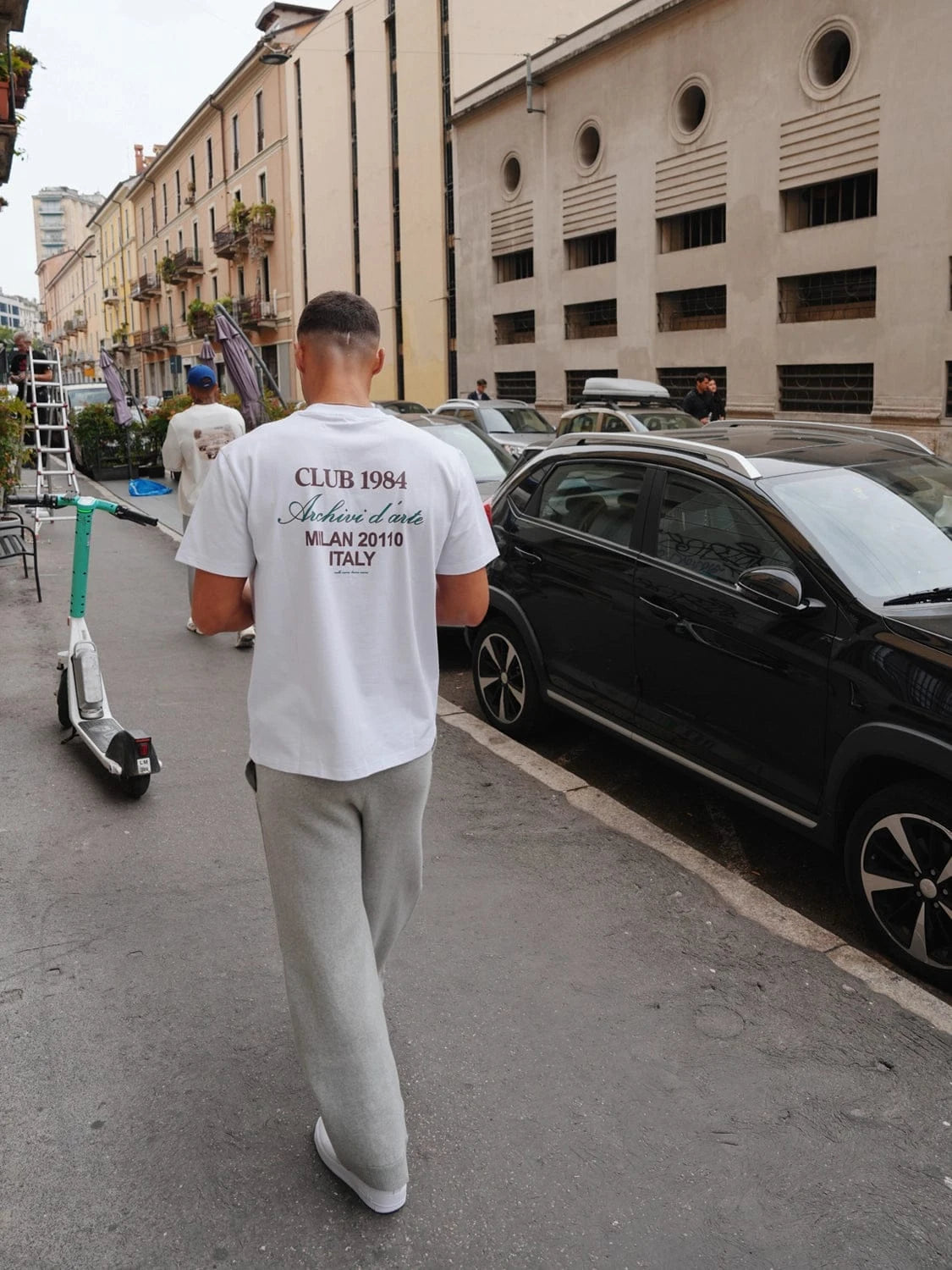 CLUB 1984. Milan Script T-shirt - White T-Shirt