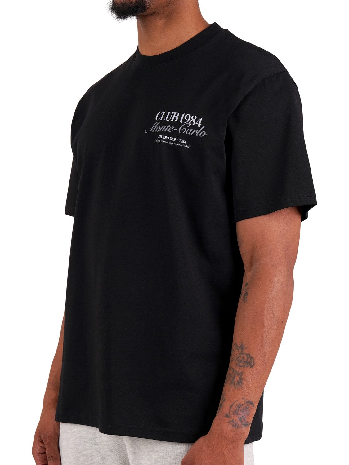 CLUB 1984. Monte Carlo 84 T-shirt - Black T-Shirt