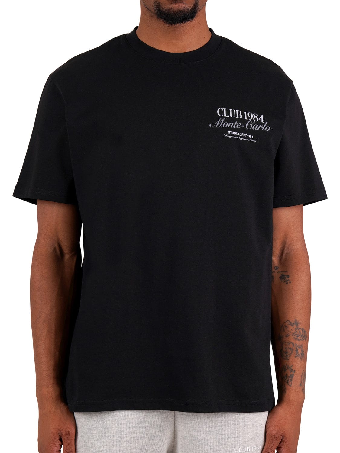 CLUB 1984. Monte Carlo 84 T-shirt - Black T-Shirt