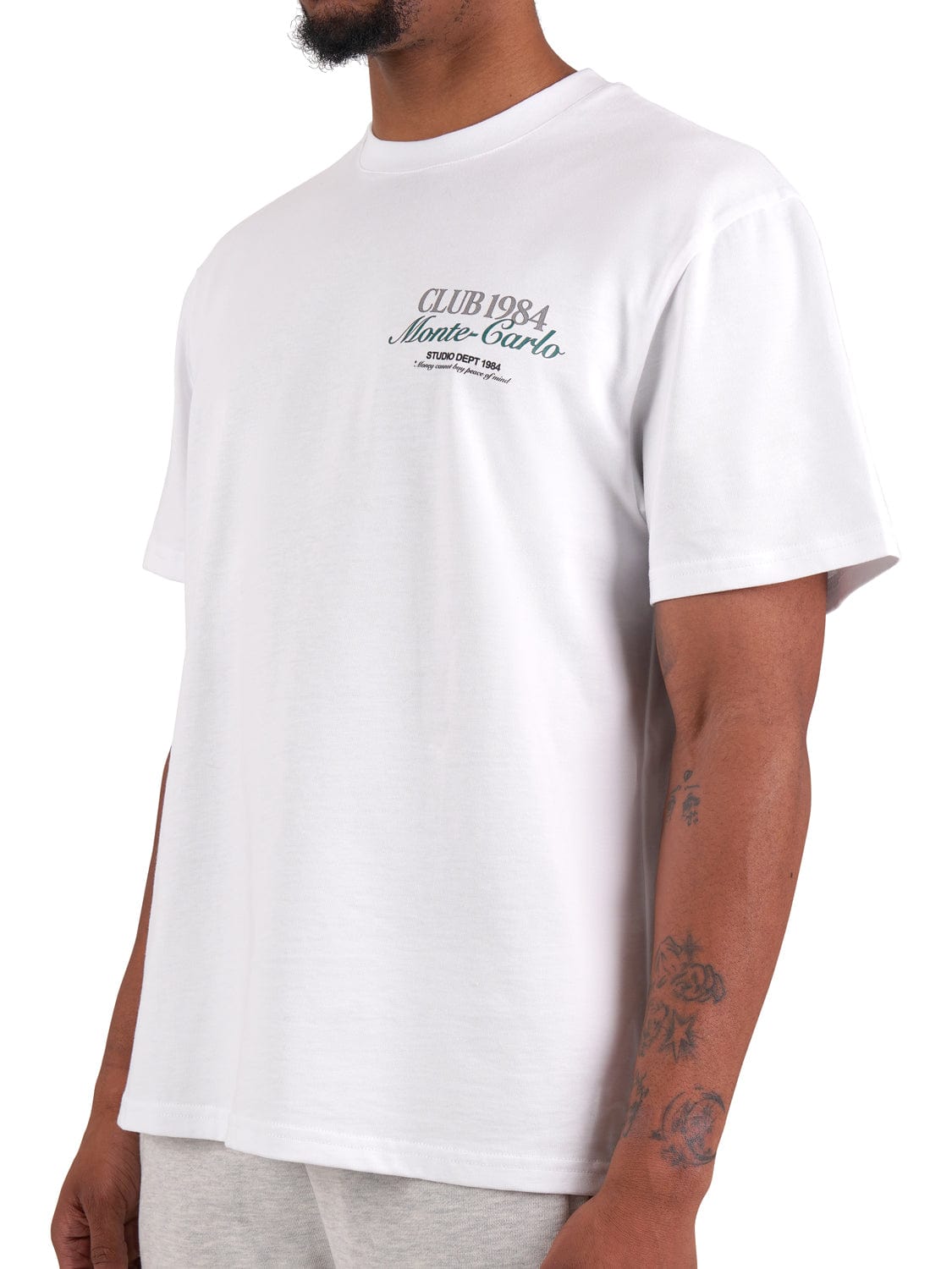 CLUB 1984. Monte Carlo 84 T-shirt - White T-Shirt