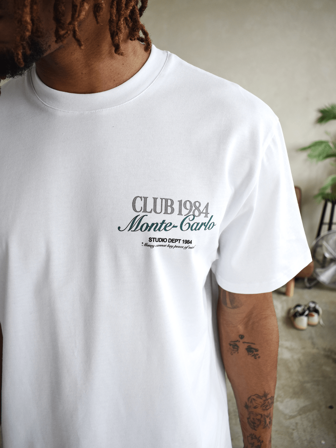 CLUB 1984. Monte Carlo 84 T-shirt - White T-Shirt