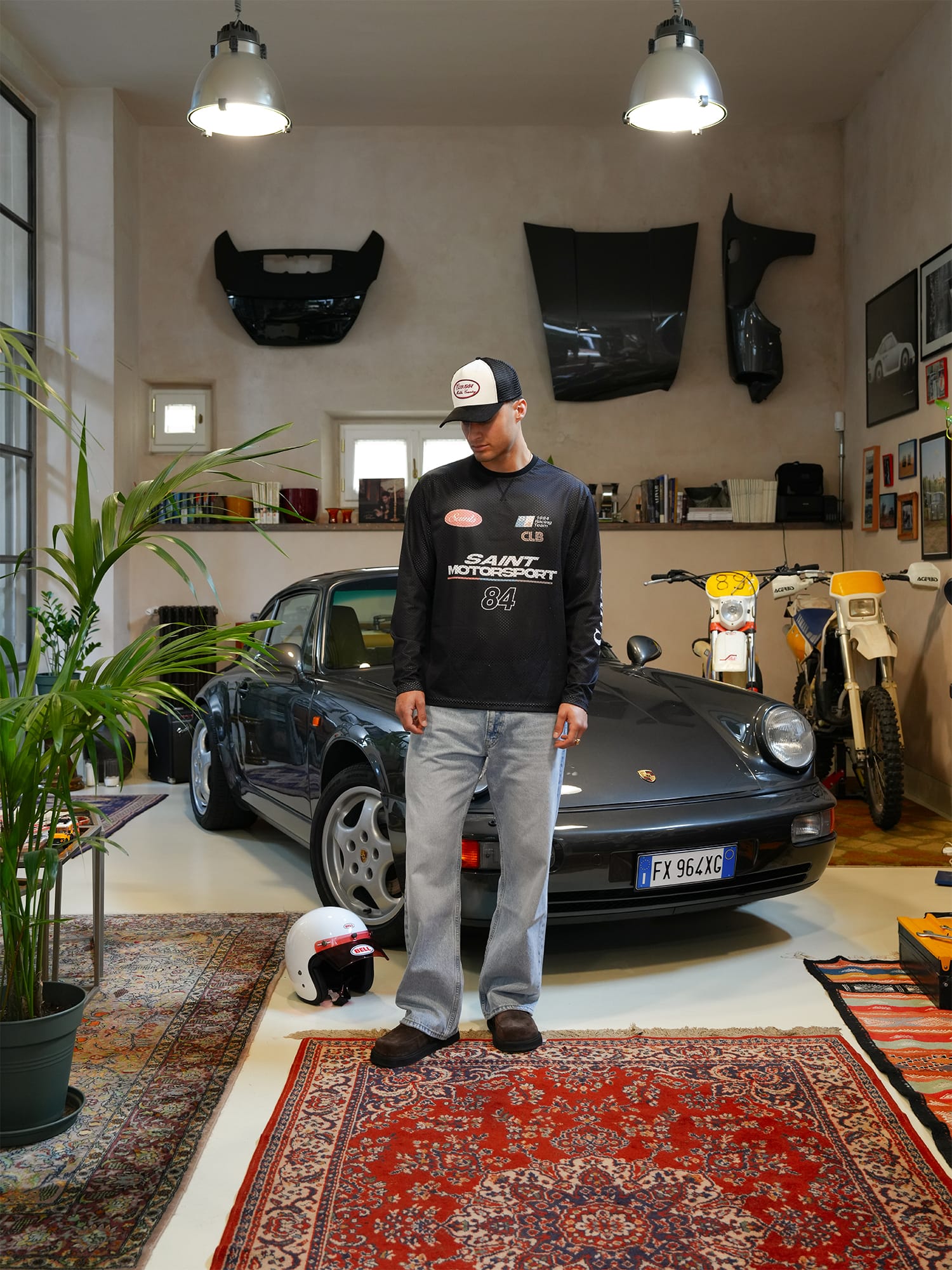 CLUB 1984. Motorsport Mesh LS T-shirt - Black T-Shirt
