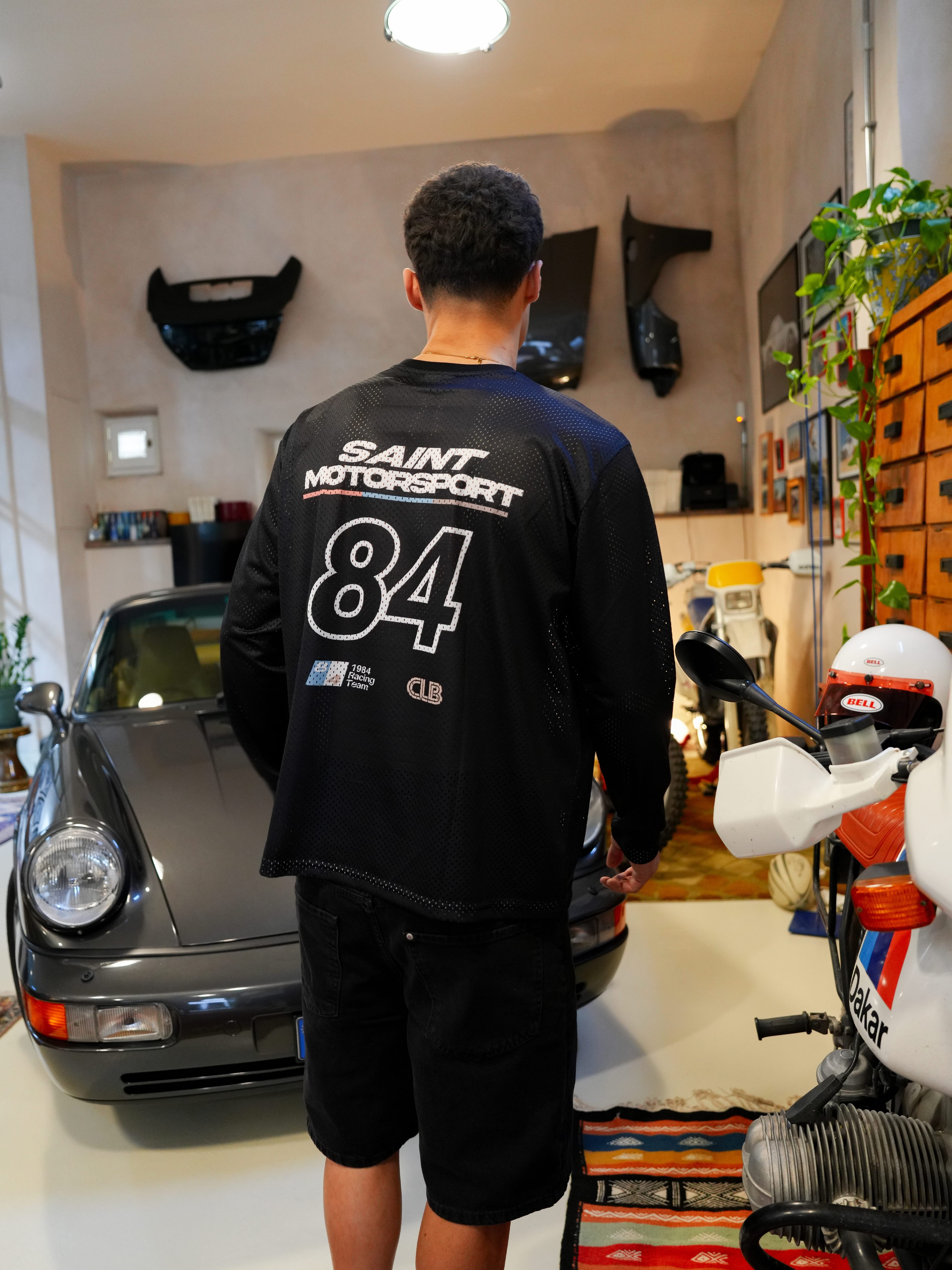 CLUB 1984. Motorsport Mesh LS T-shirt - Black T-Shirt