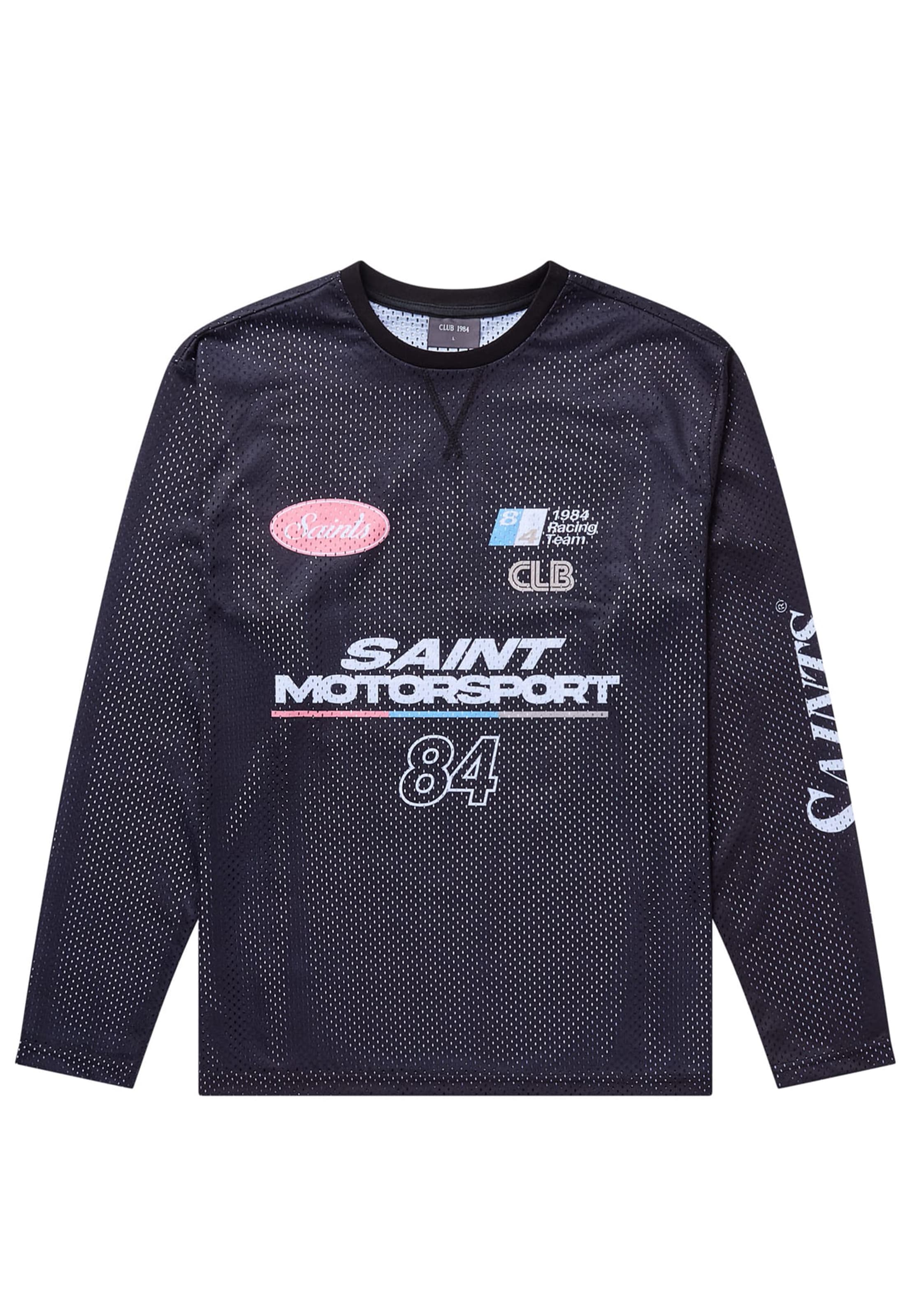 CLUB 1984. Motorsport Mesh LS T-shirt - Black T-Shirt