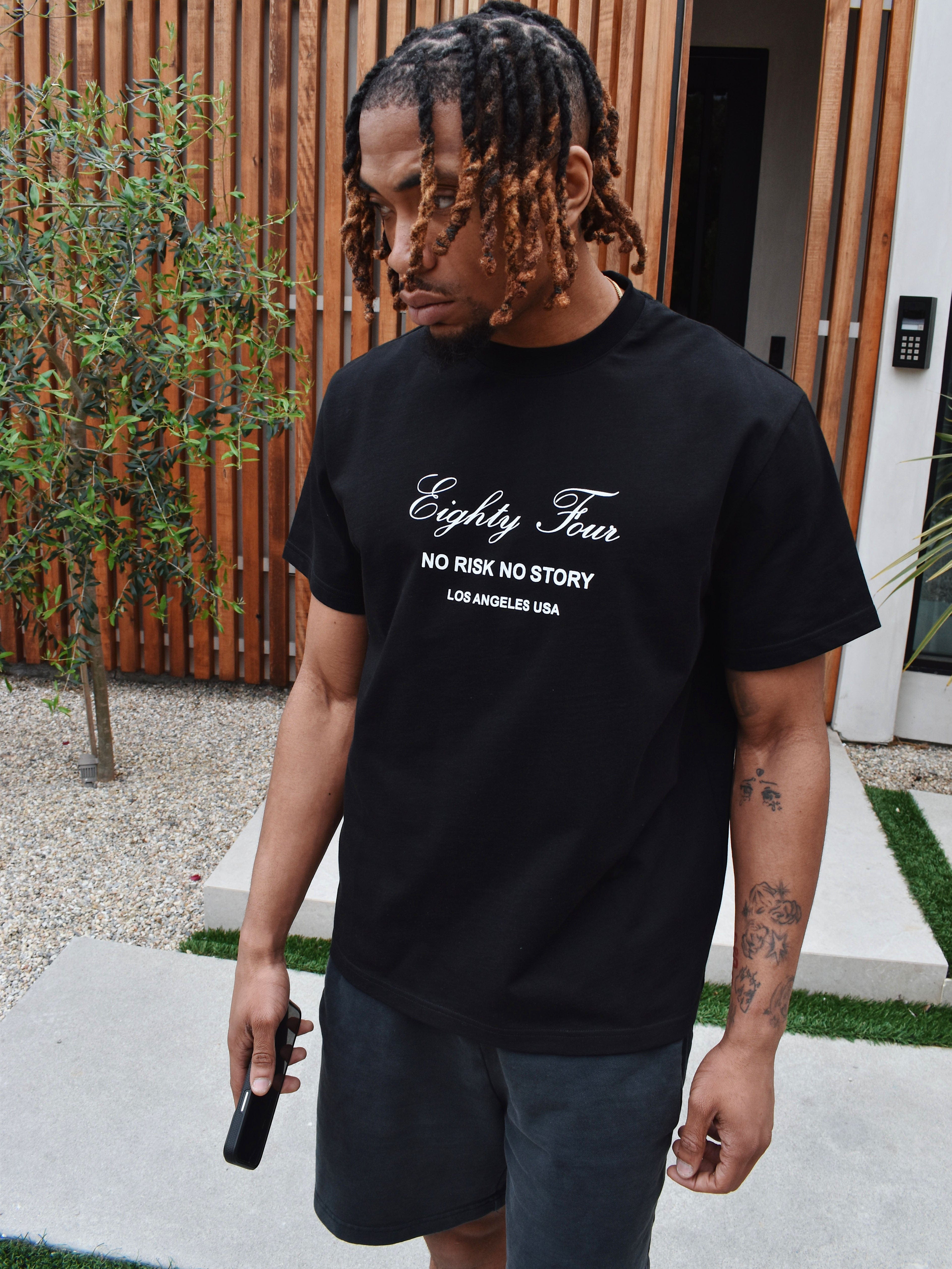 CLUB 1984. No Risk T-shirt - Black T-Shirt