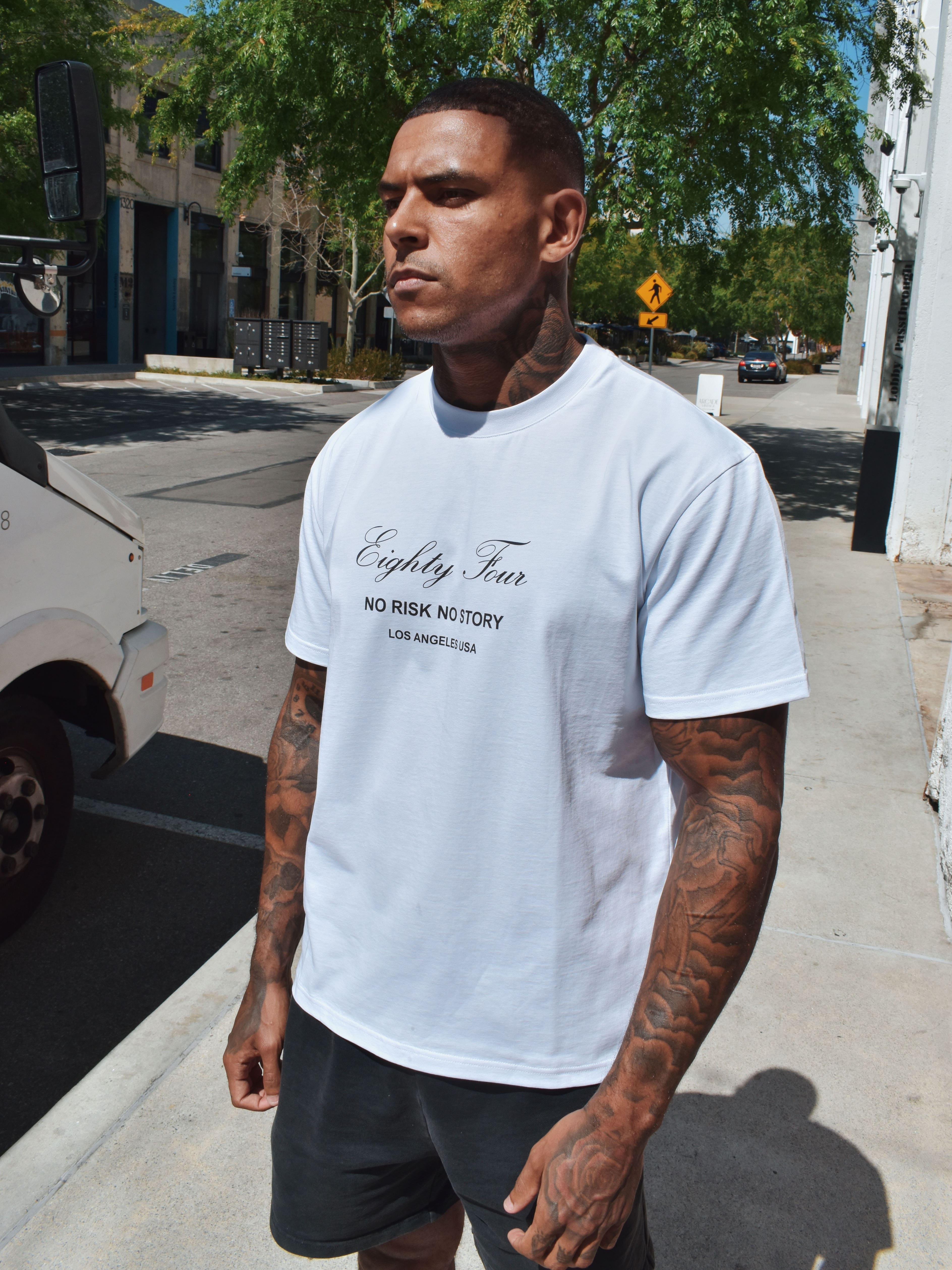 CLUB 1984. No Risk T-shirt - White T-Shirt