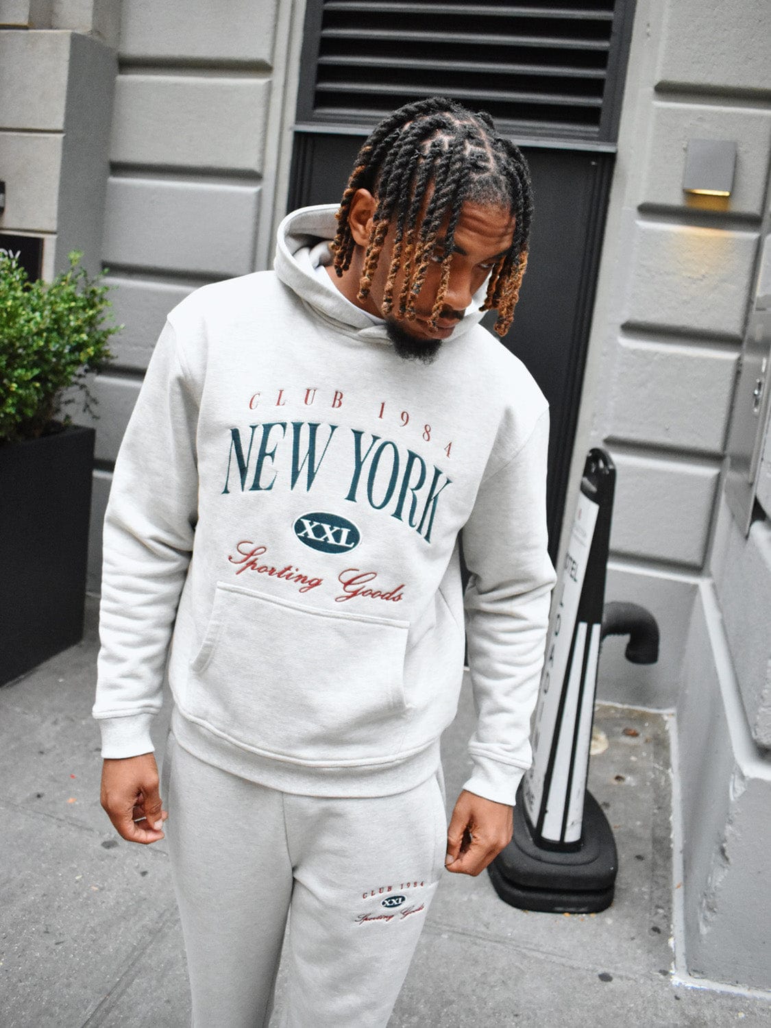 CLUB 1984. NYC Sporting Goods Hoodie - Grey Hoodie
