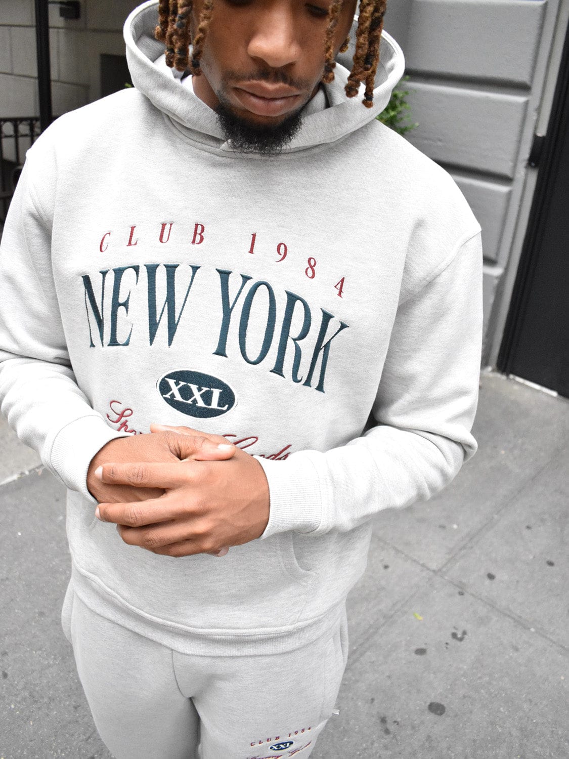 CLUB 1984. NYC Sporting Goods Hoodie - Grey Hoodie