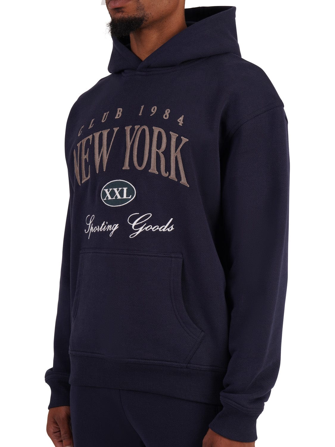 CLUB 1984. NYC Sporting Goods Hoodie - Navy Hoodie