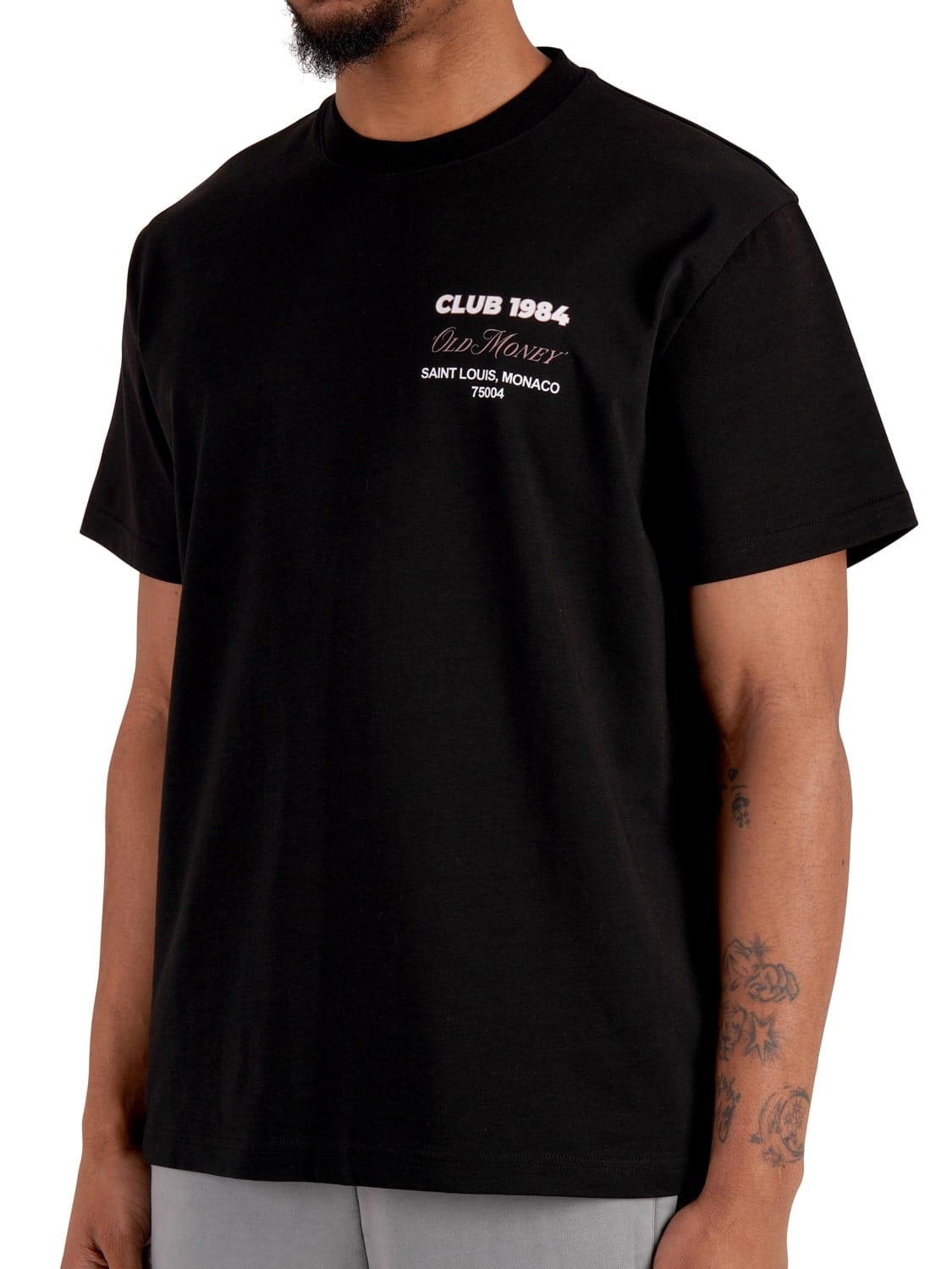 CLUB 1984. Old Money T-shirt - Black T-Shirt