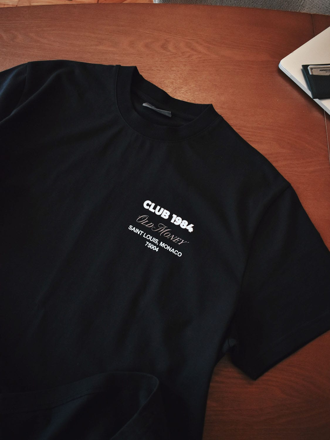 CLUB 1984. Old Money T-shirt - Black T-Shirt