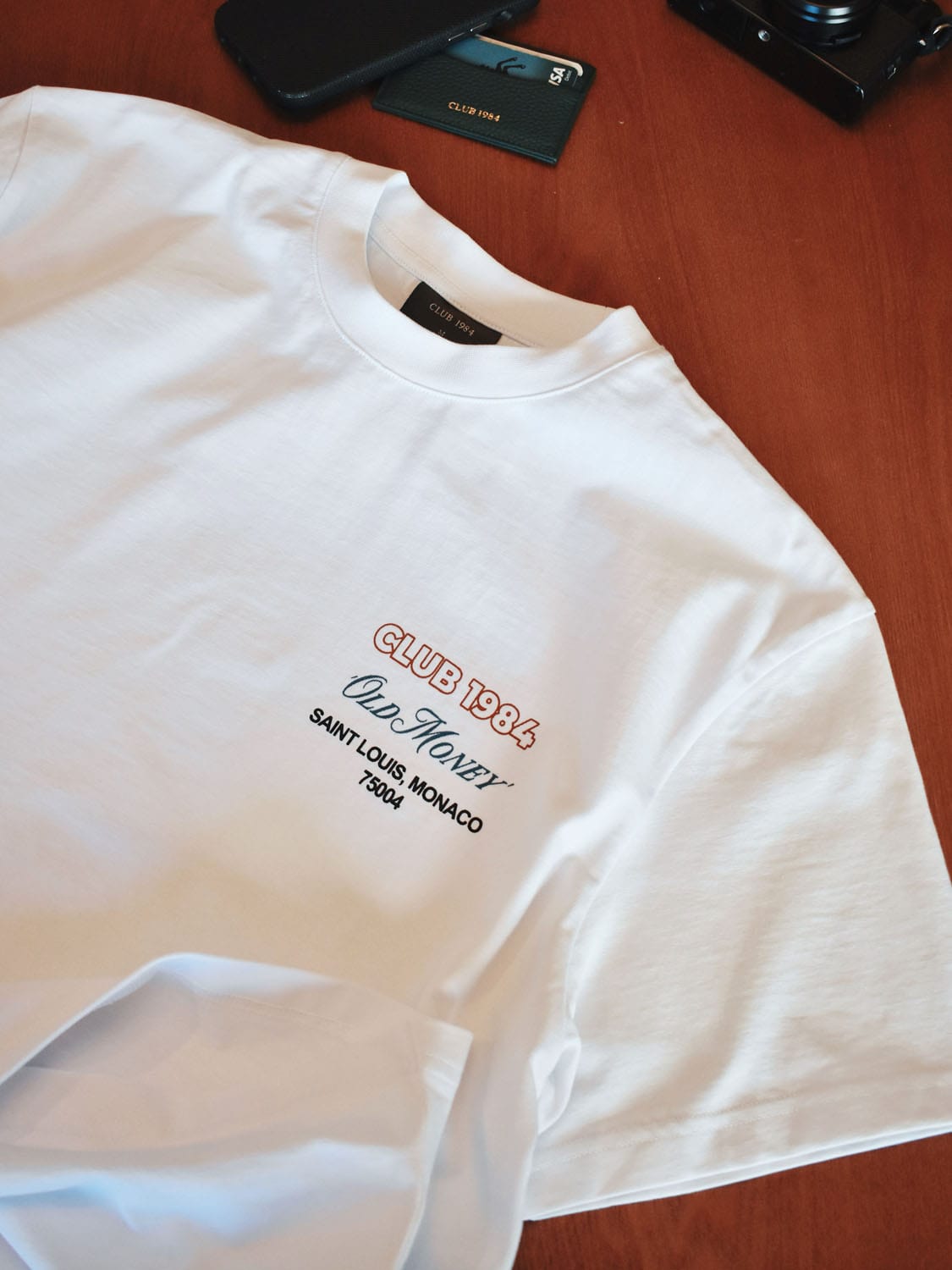 CLUB 1984. Old Money T-shirt - White T-Shirt