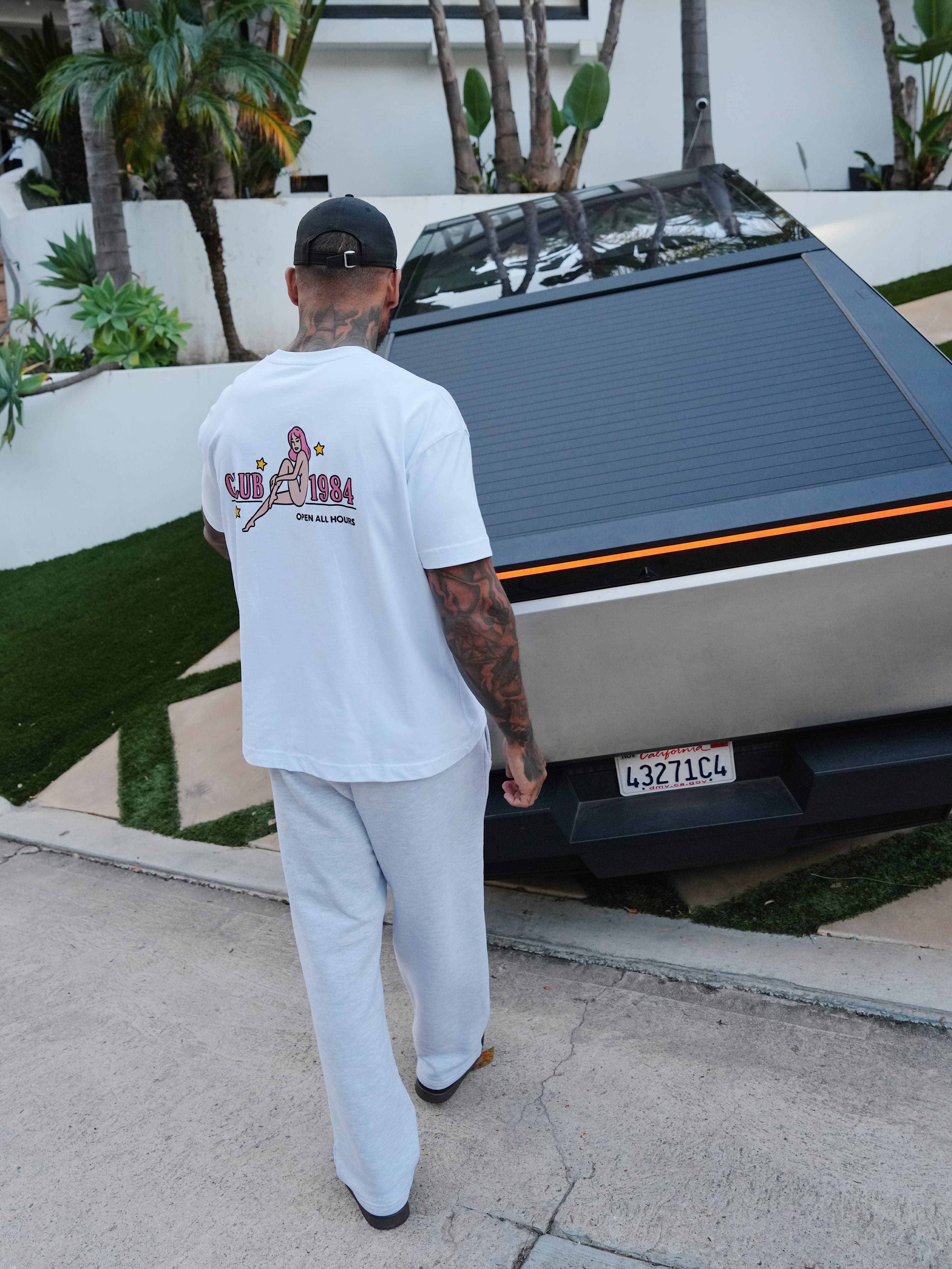 CLUB 1984. Open All Hours T-shirt - White T-Shirt