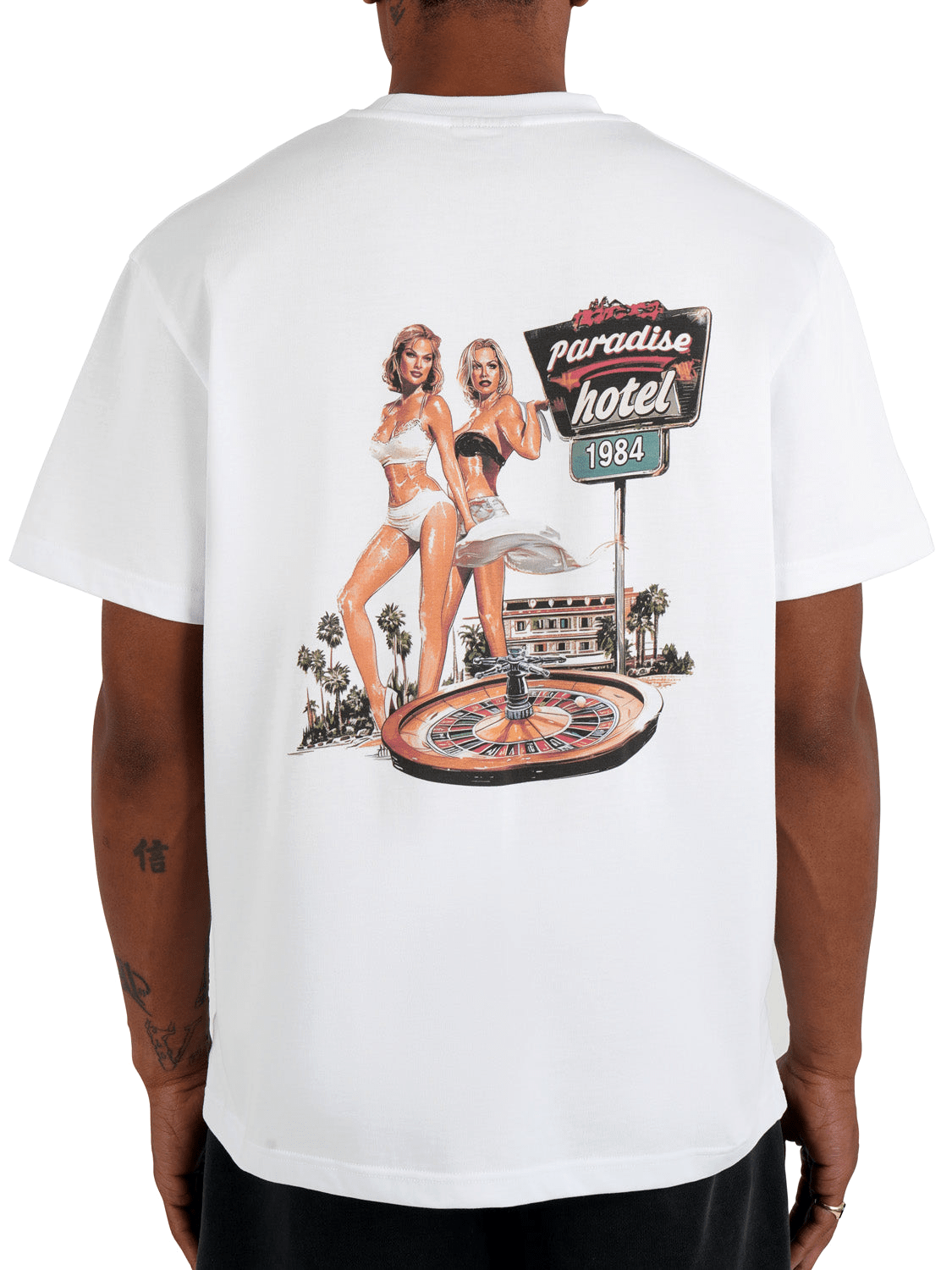 CLUB 1984. Paradise Hotel T-shirt - White T-Shirt