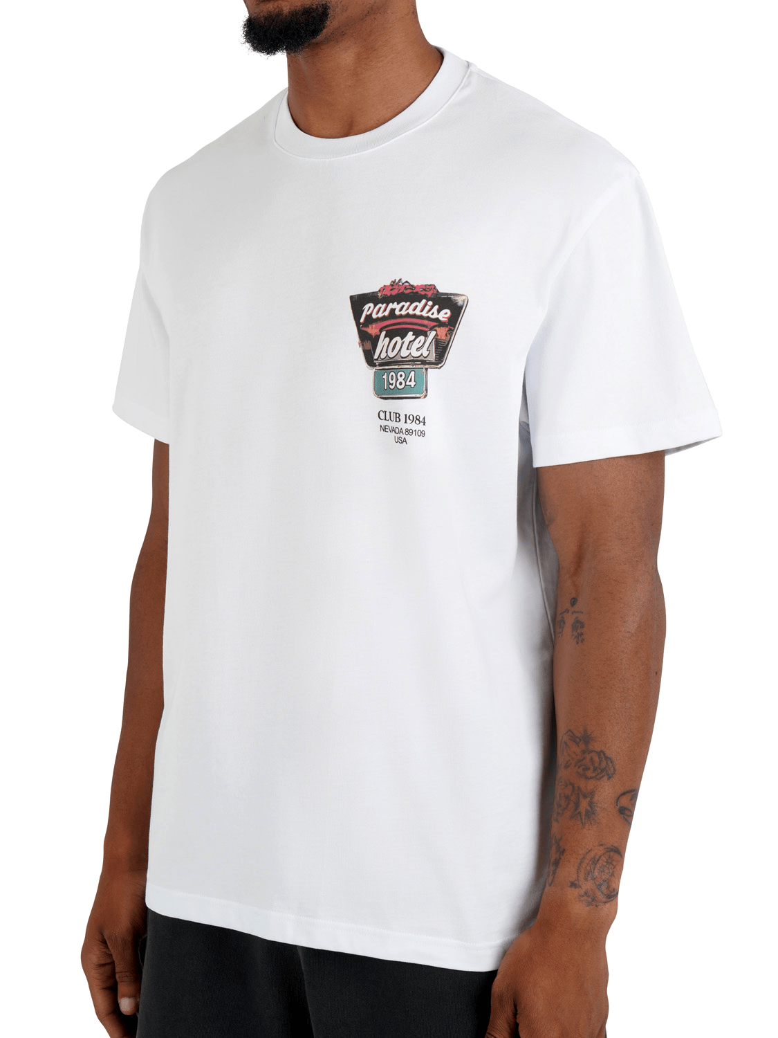 CLUB 1984. Paradise Hotel T-shirt - White T-Shirt