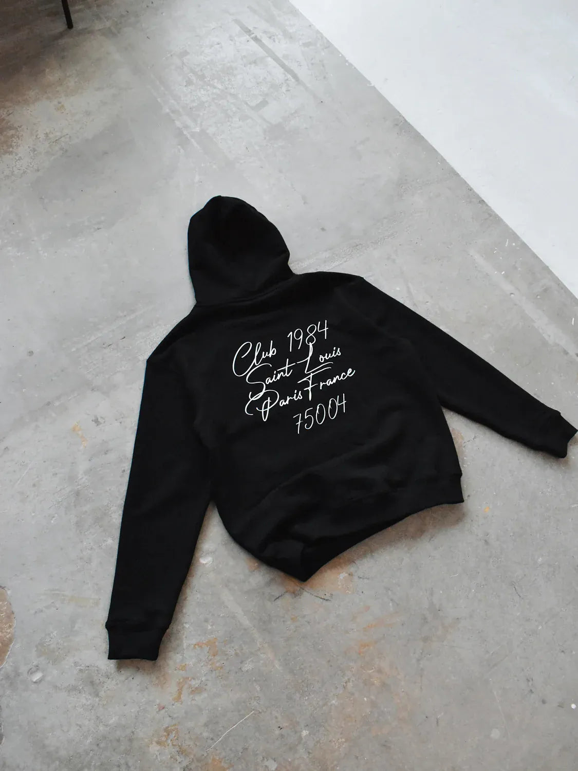 CLUB 1984. Patron 75004 Hoodie - Black Hoodie