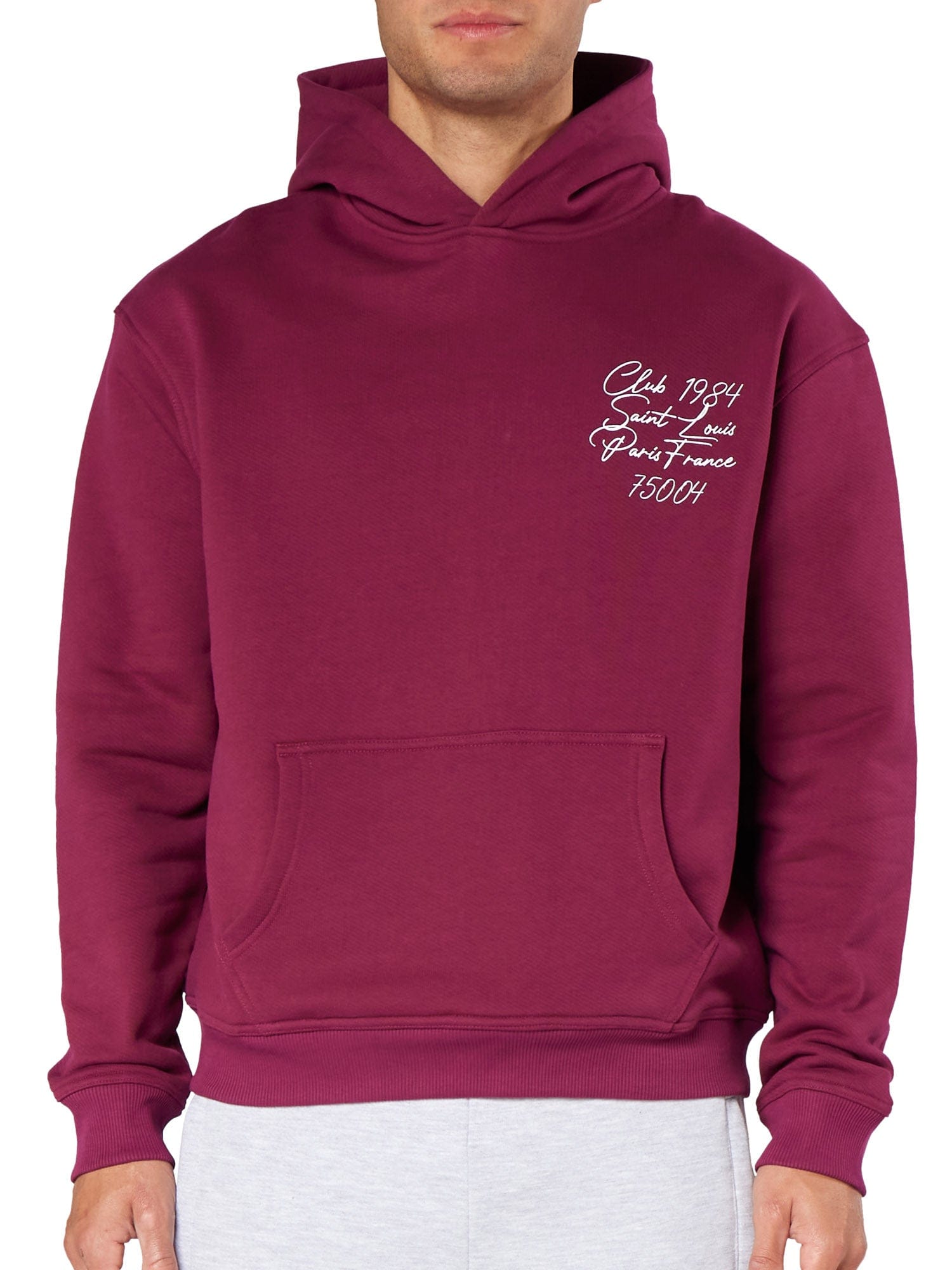 CLUB 1984. Patron 75004 Hoodie - Wine Red Hoodie