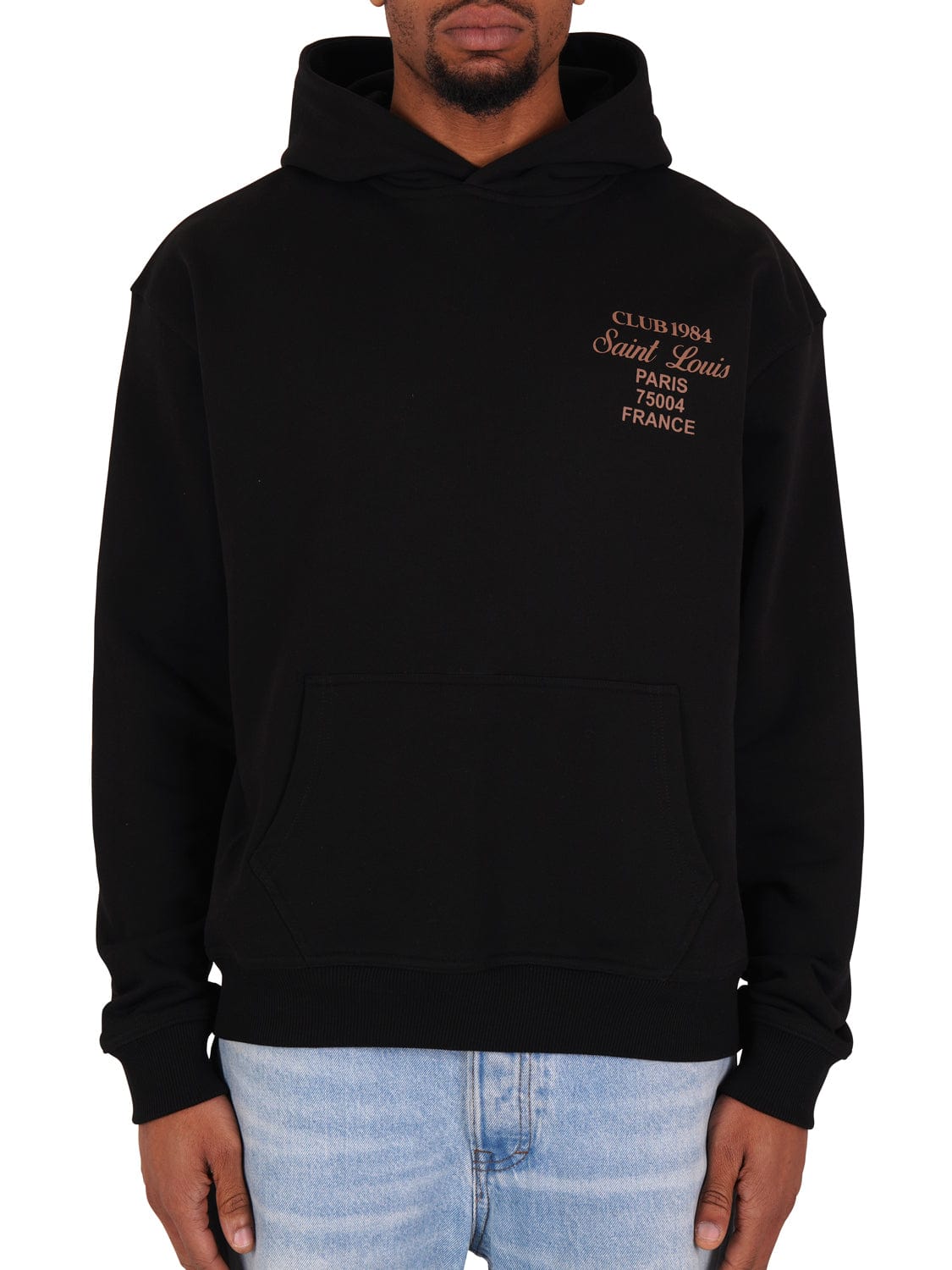 CLUB 1984. Patron 84 Hoodie - Black/Beige Hoodie