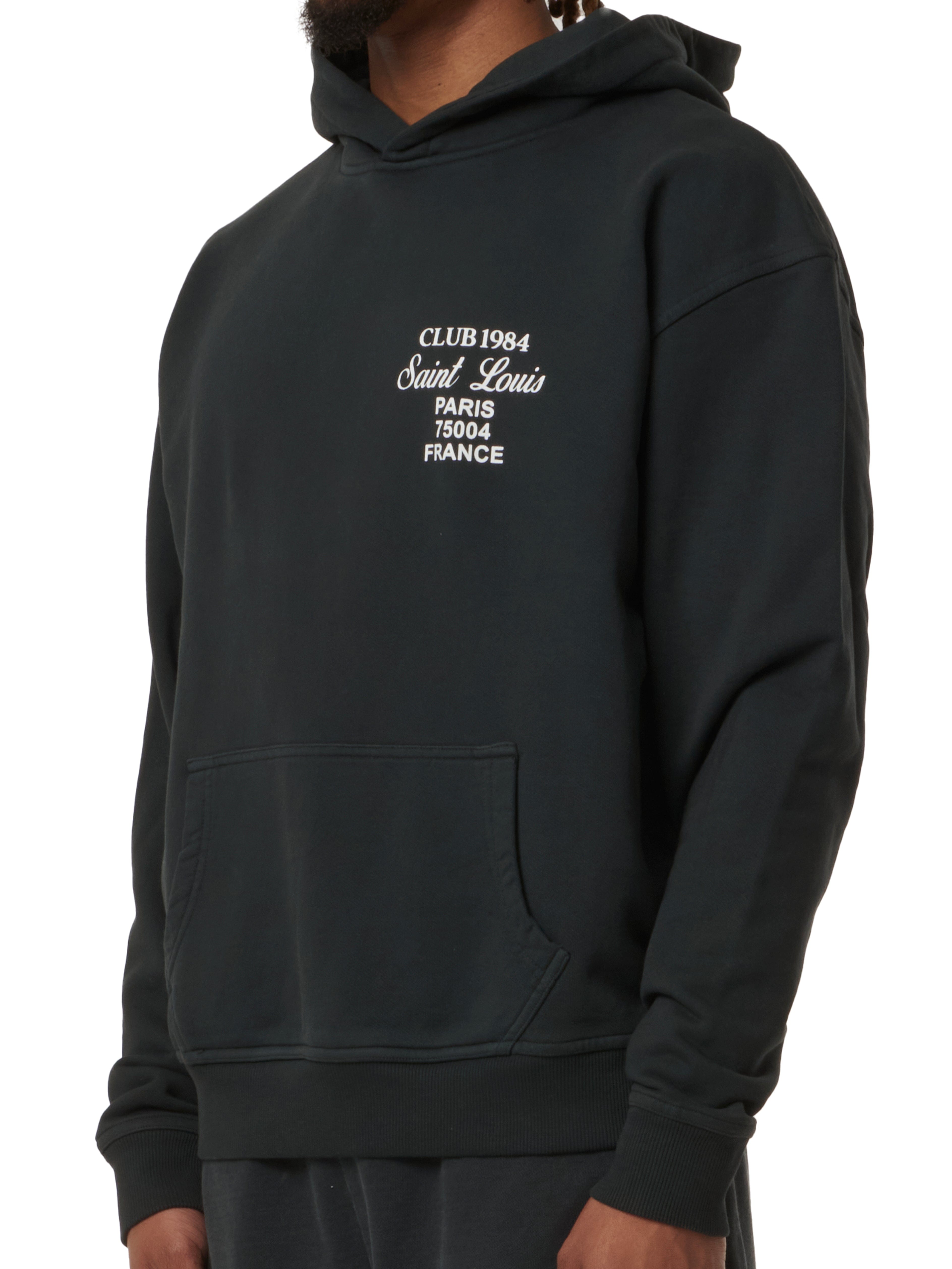 CLUB 1984. Patron 84 Hoodie - Washed Black Hoodie