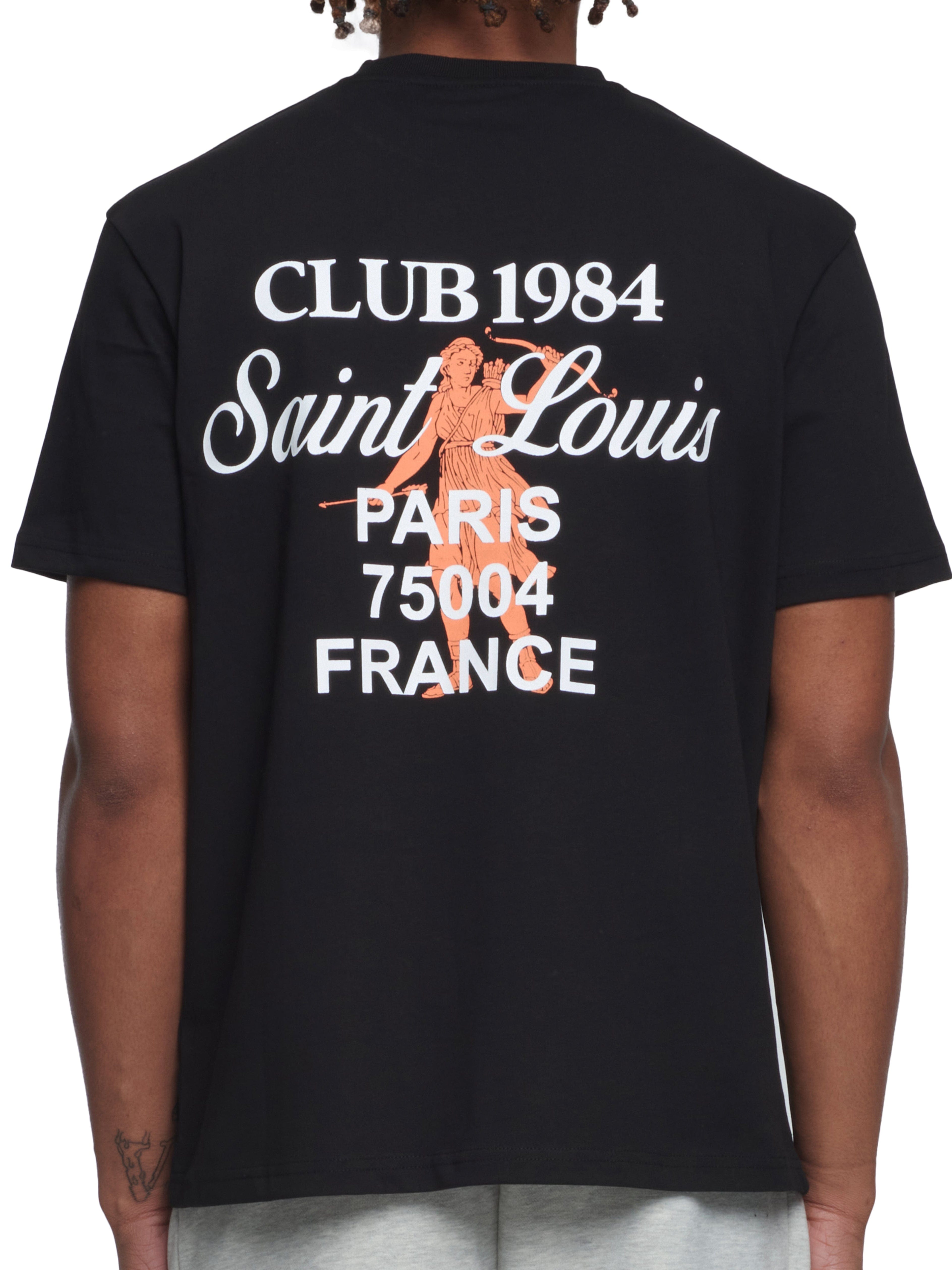 CLUB 1984. Patron 84 T-shirt - Black/Orange T-Shirt