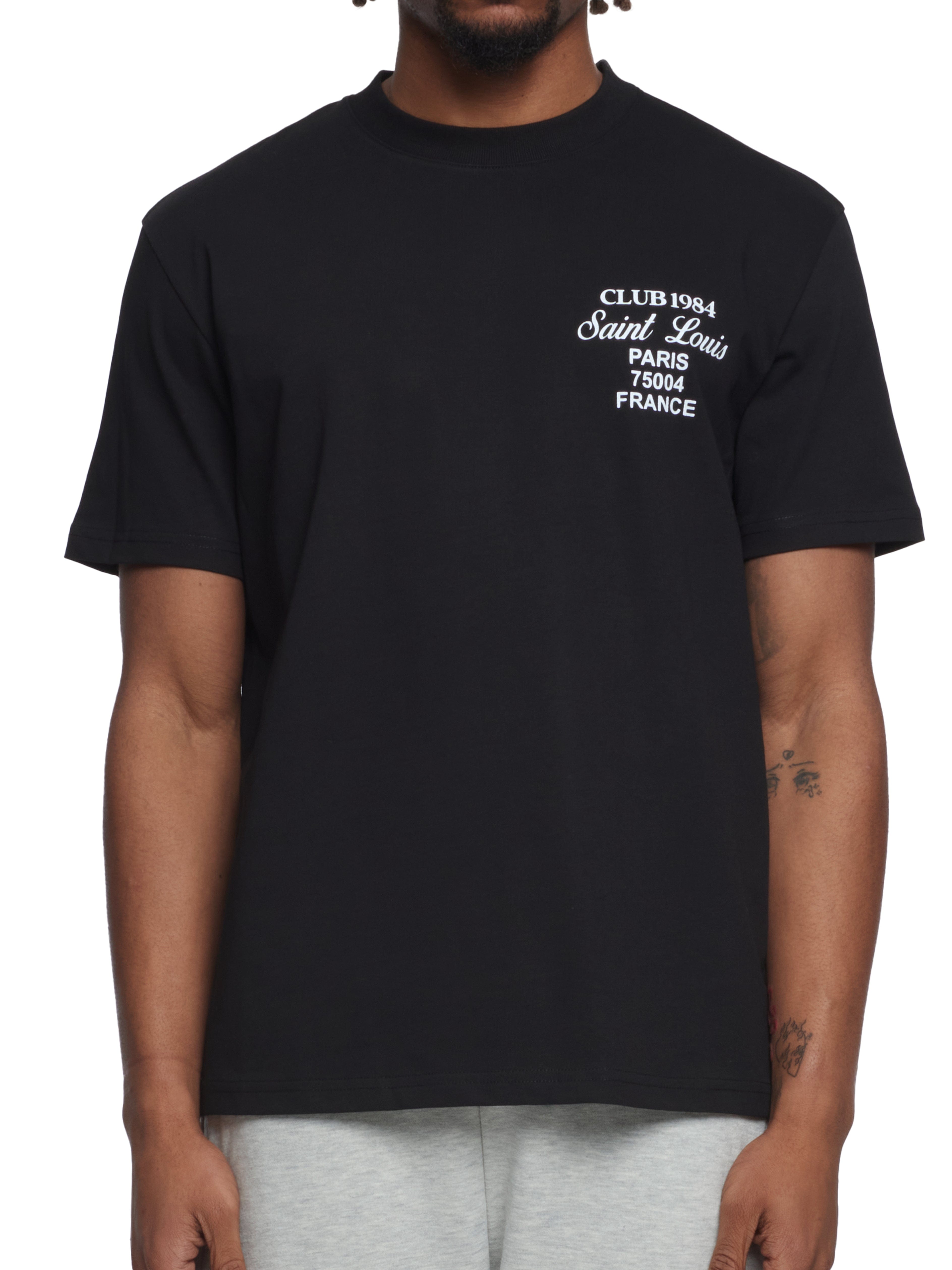 CLUB 1984. Patron 84 T-shirt - Black/Orange T-Shirt