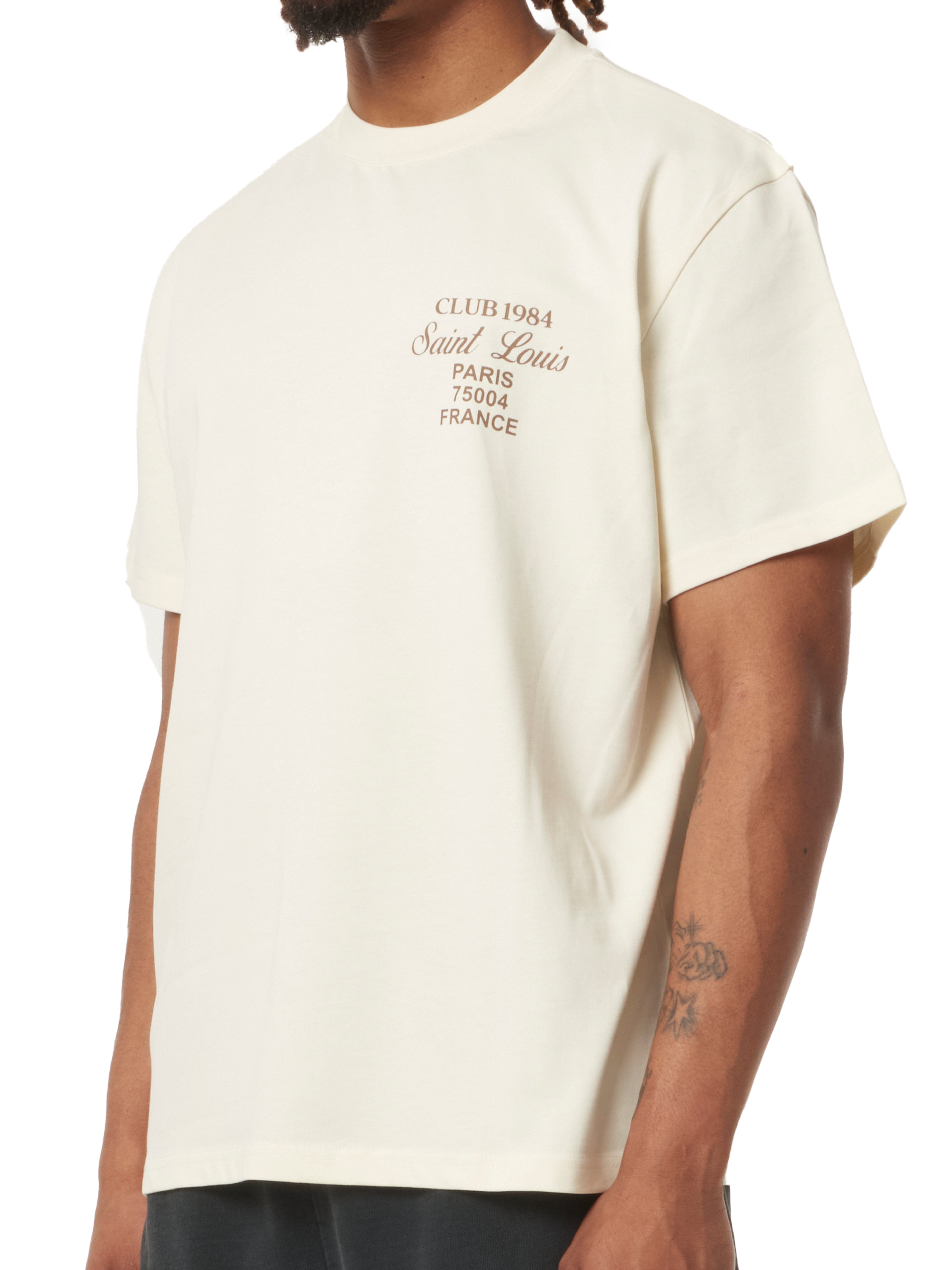 CLUB 1984. Patron 84 T-shirt - Off White/Beige T-Shirt
