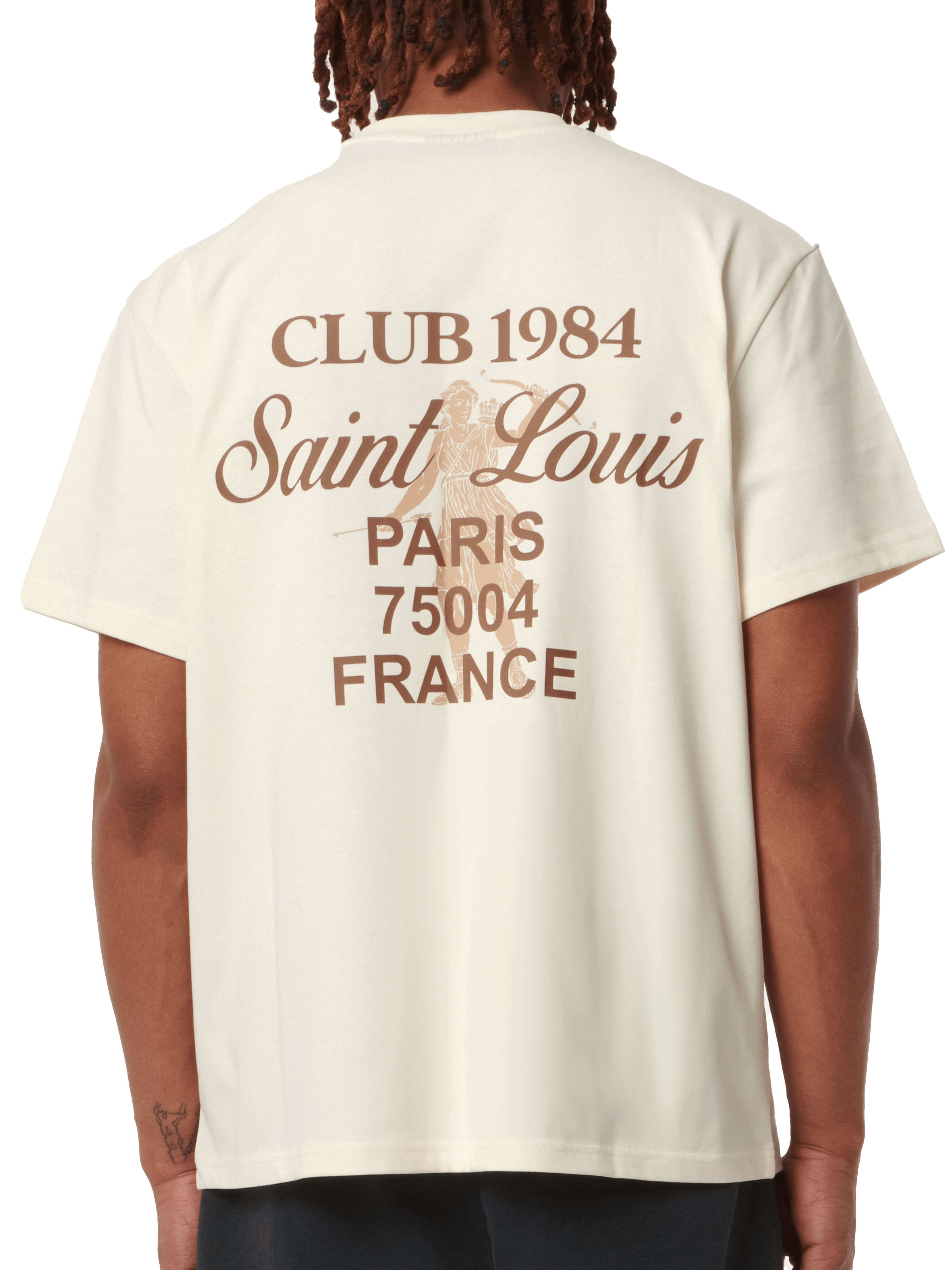 CLUB 1984. Patron 84 T-shirt - Off White/Beige T-Shirt