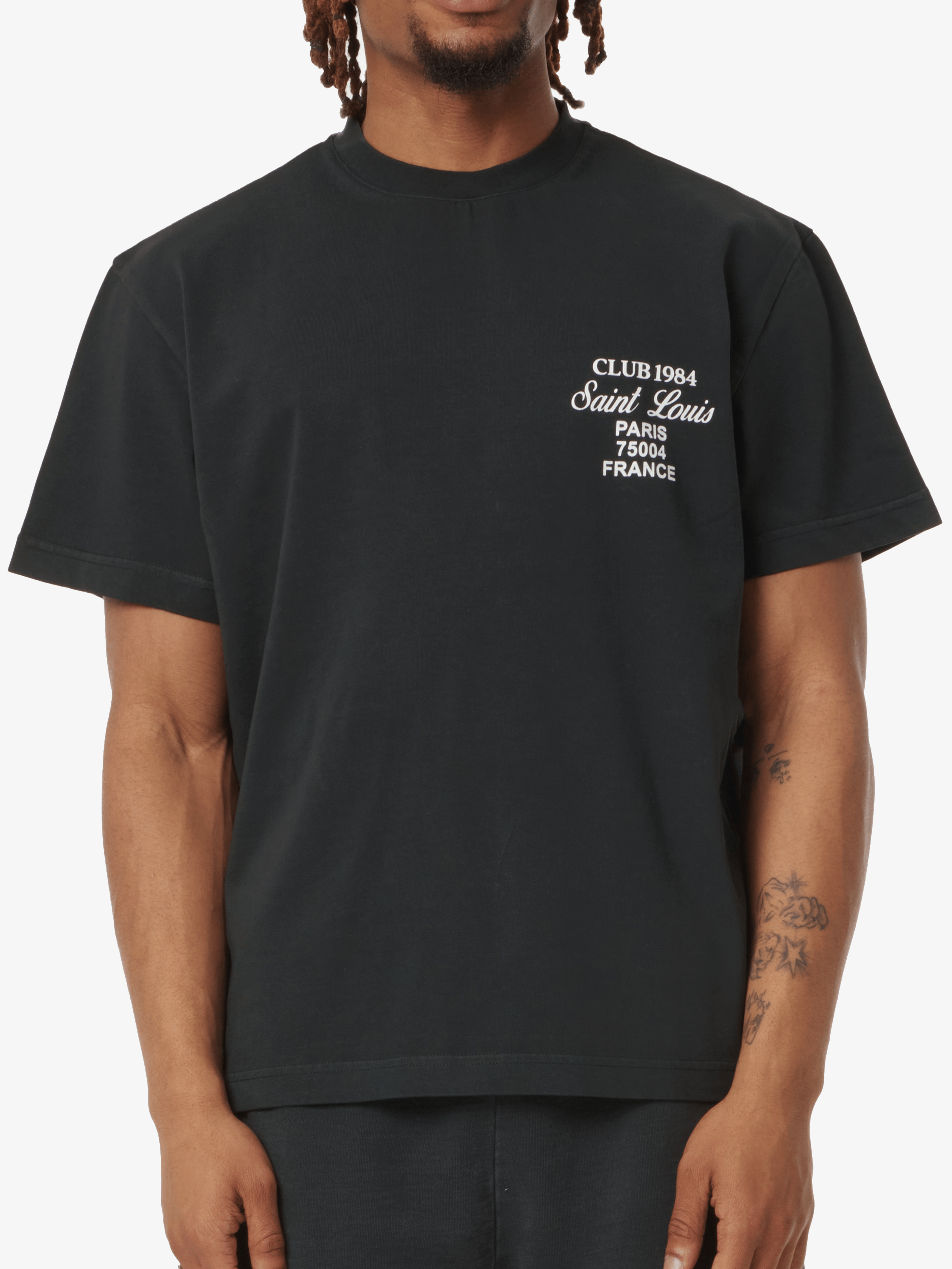 CLUB 1984. Patron 84 T-shirt - Washed Black T-Shirt