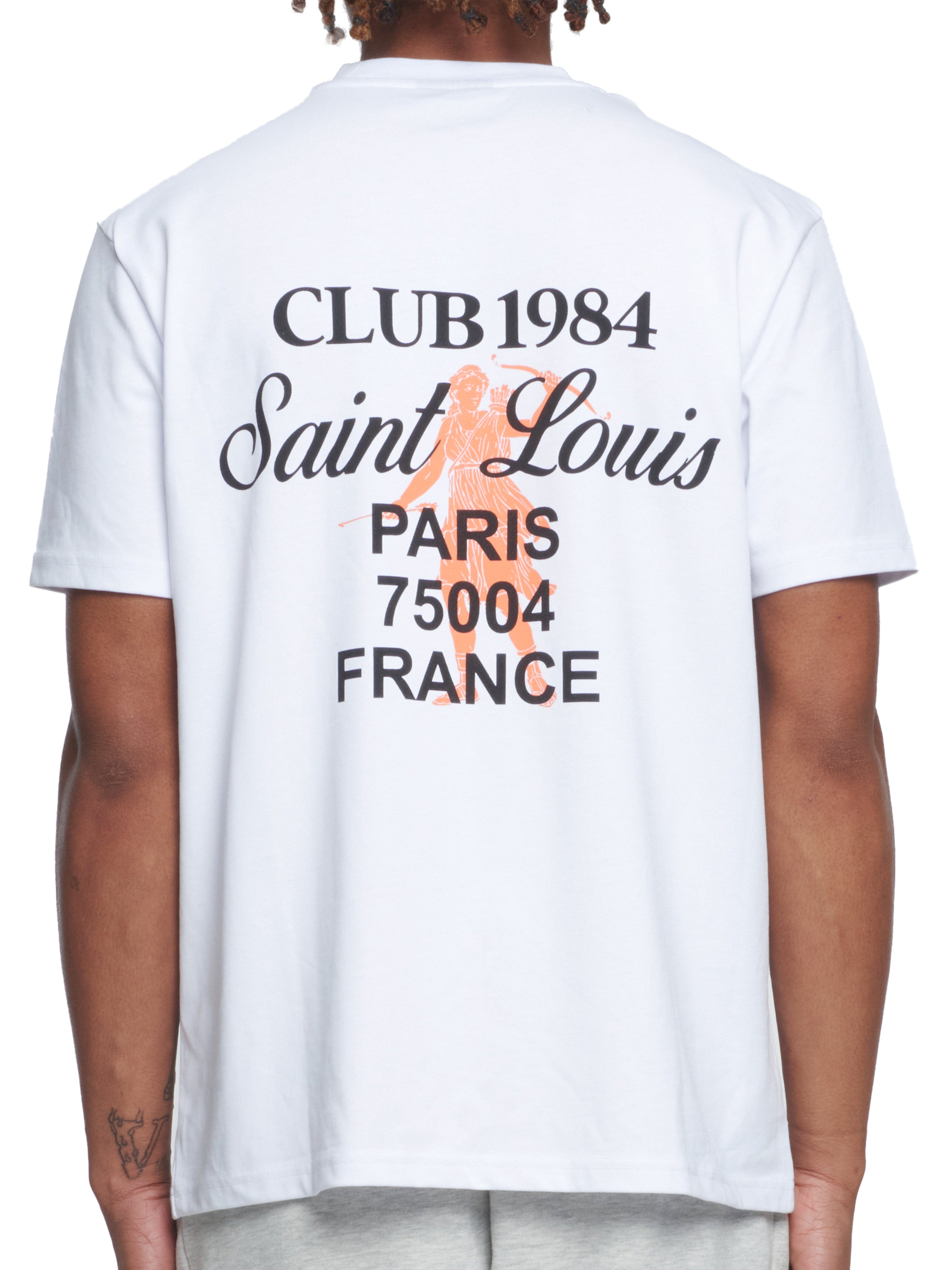 CLUB 1984. Patron 84 T-shirt - White/Orange T-Shirt