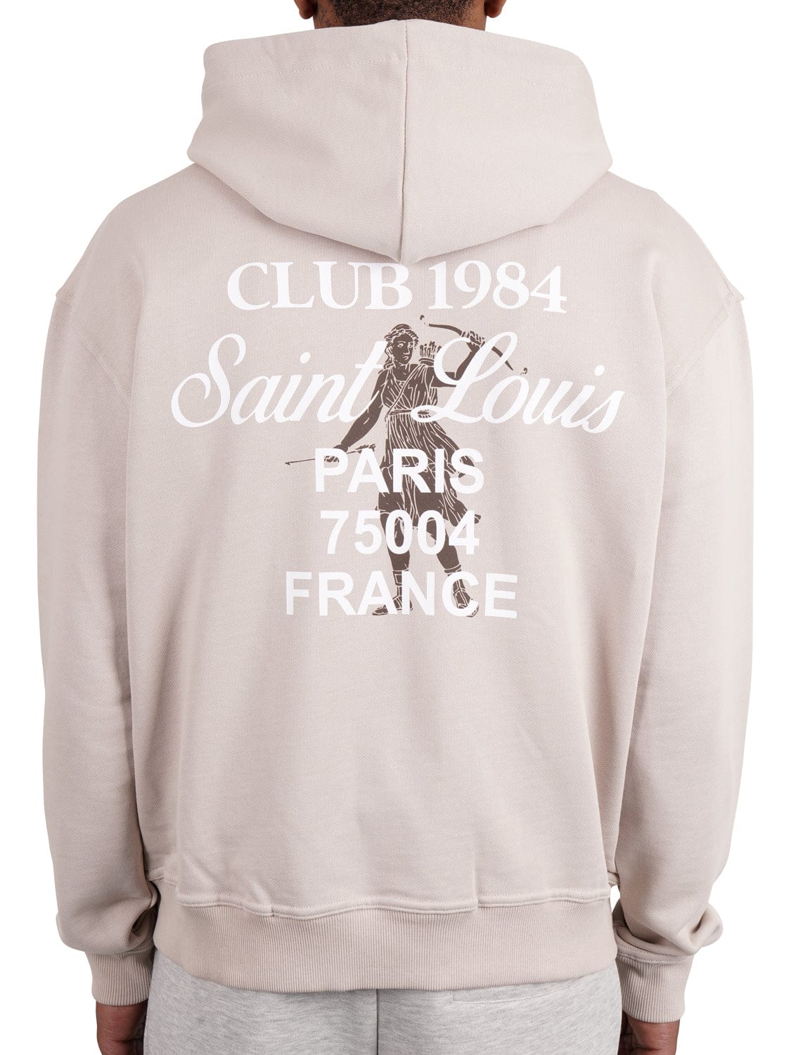CLUB 1984. Patron 84 Zipped Hoodie - Sand Hoodie