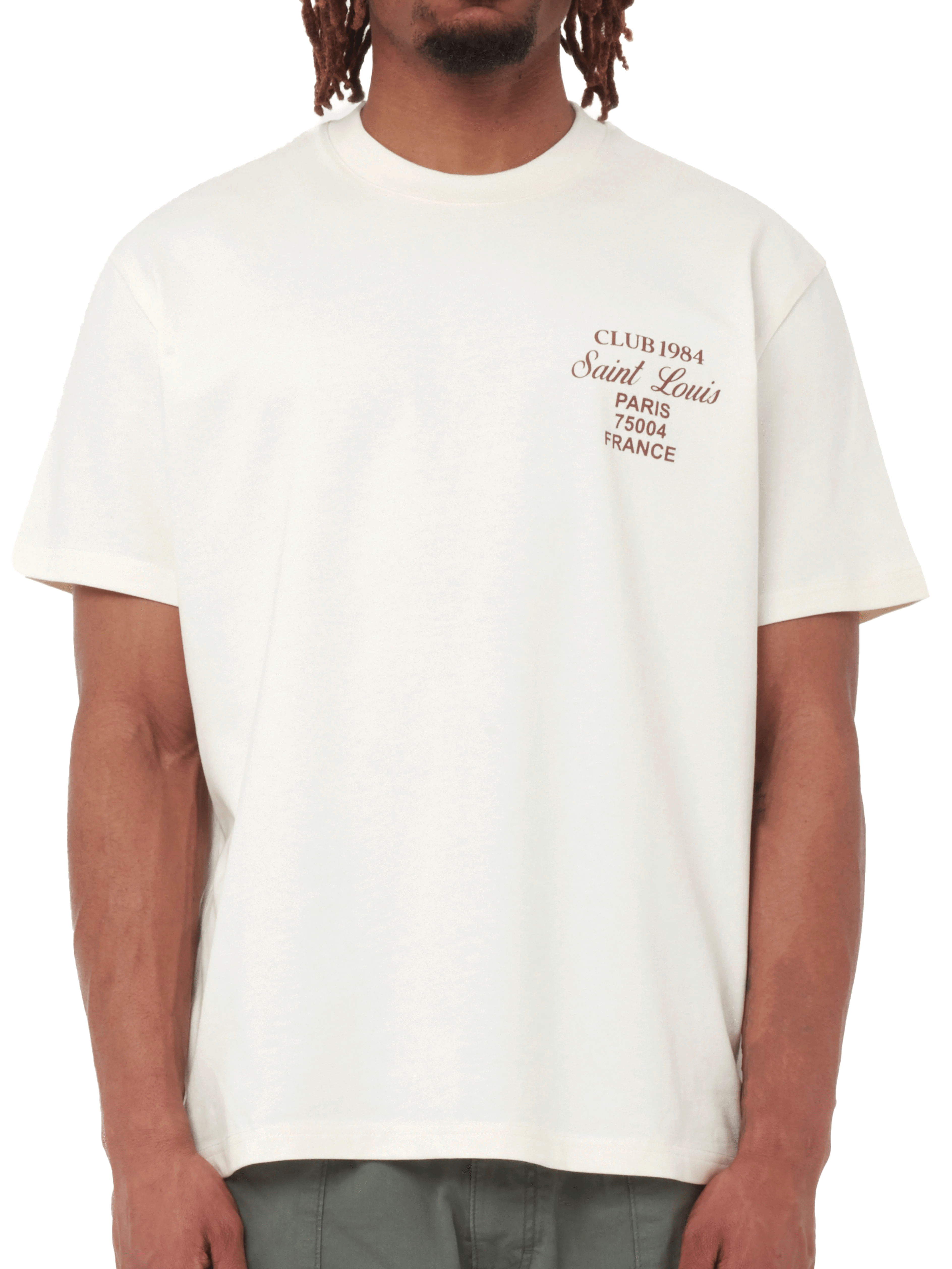 CLUB 1984. Patron Script T-shirt - Off White T-Shirt