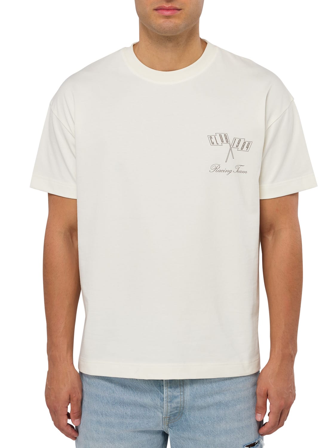 CLUB 1984. Piston T-shirt - Off White T-Shirt