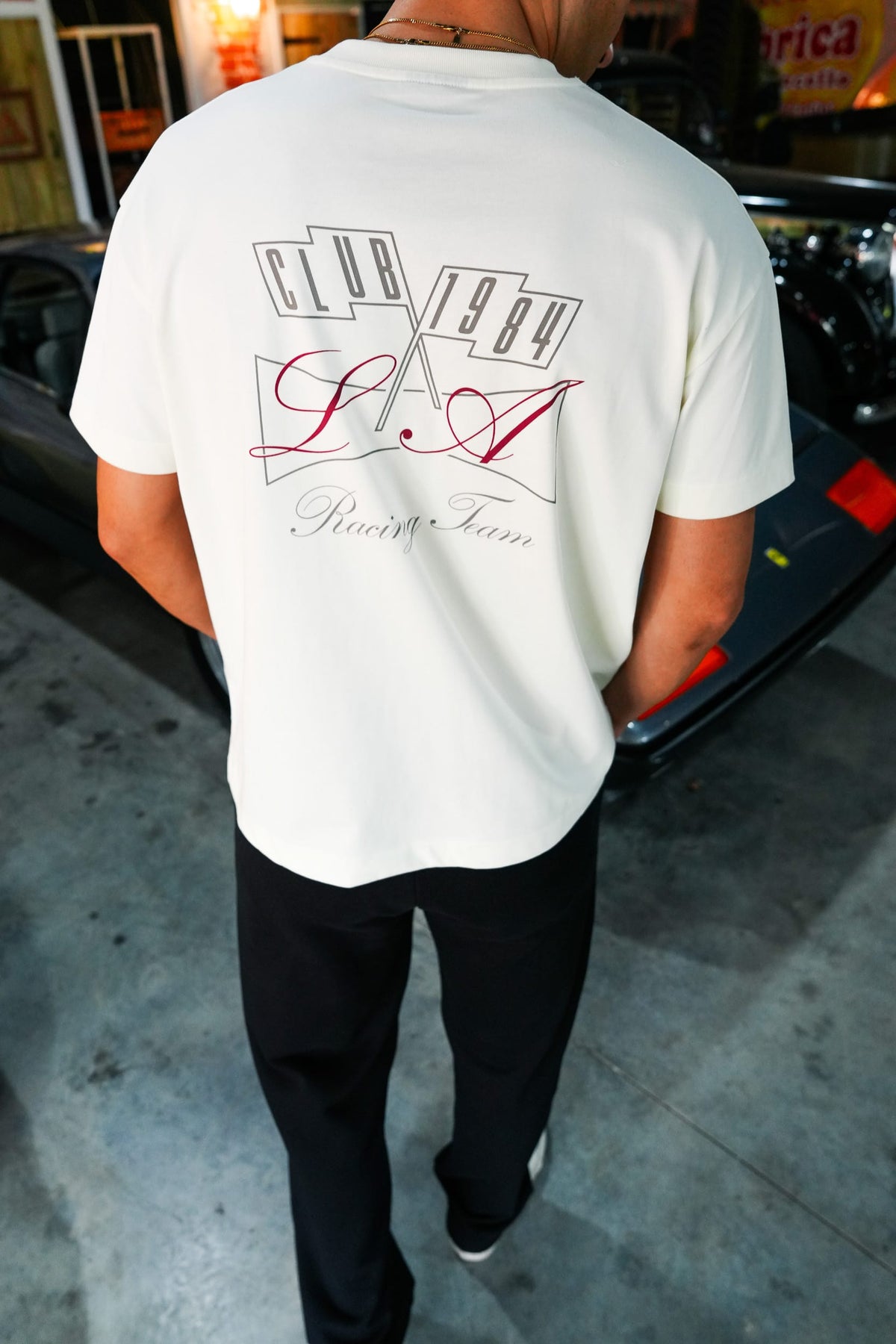 CLUB 1984. Piston T-shirt - Off White T-Shirt
