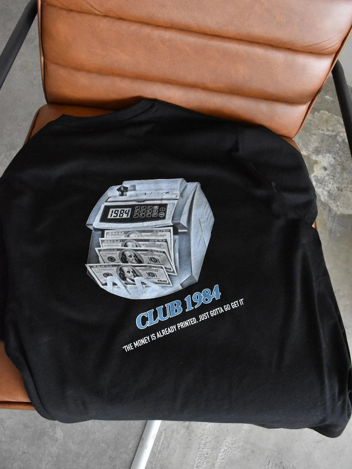 CLUB 1984. Printer T-shirt - Black T-Shirt