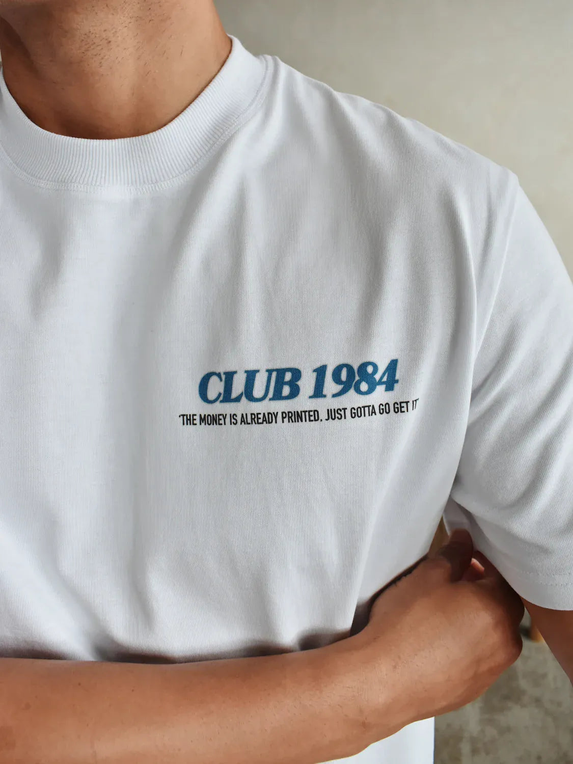 CLUB 1984. Printer T-shirt - White T-Shirt
