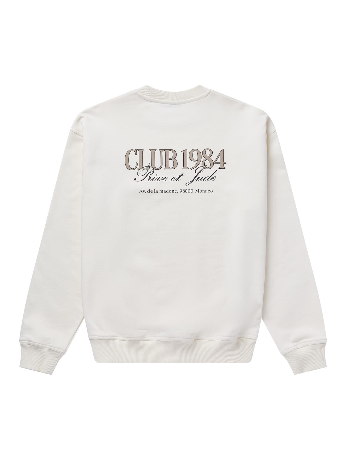 CLUB 1984. Prive et Jude Sweatshirt - Off White Sweatshirt