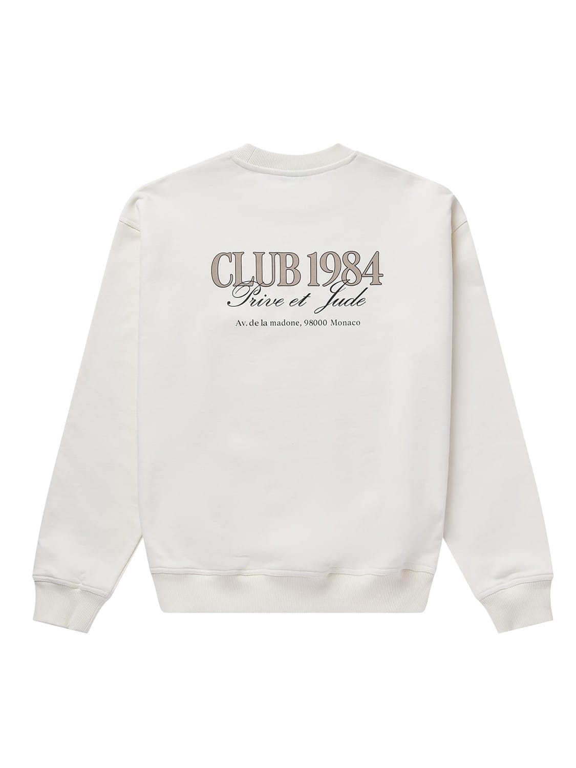 CLUB 1984. Prive et Jude Sweatshirt - Off White Sweatshirt