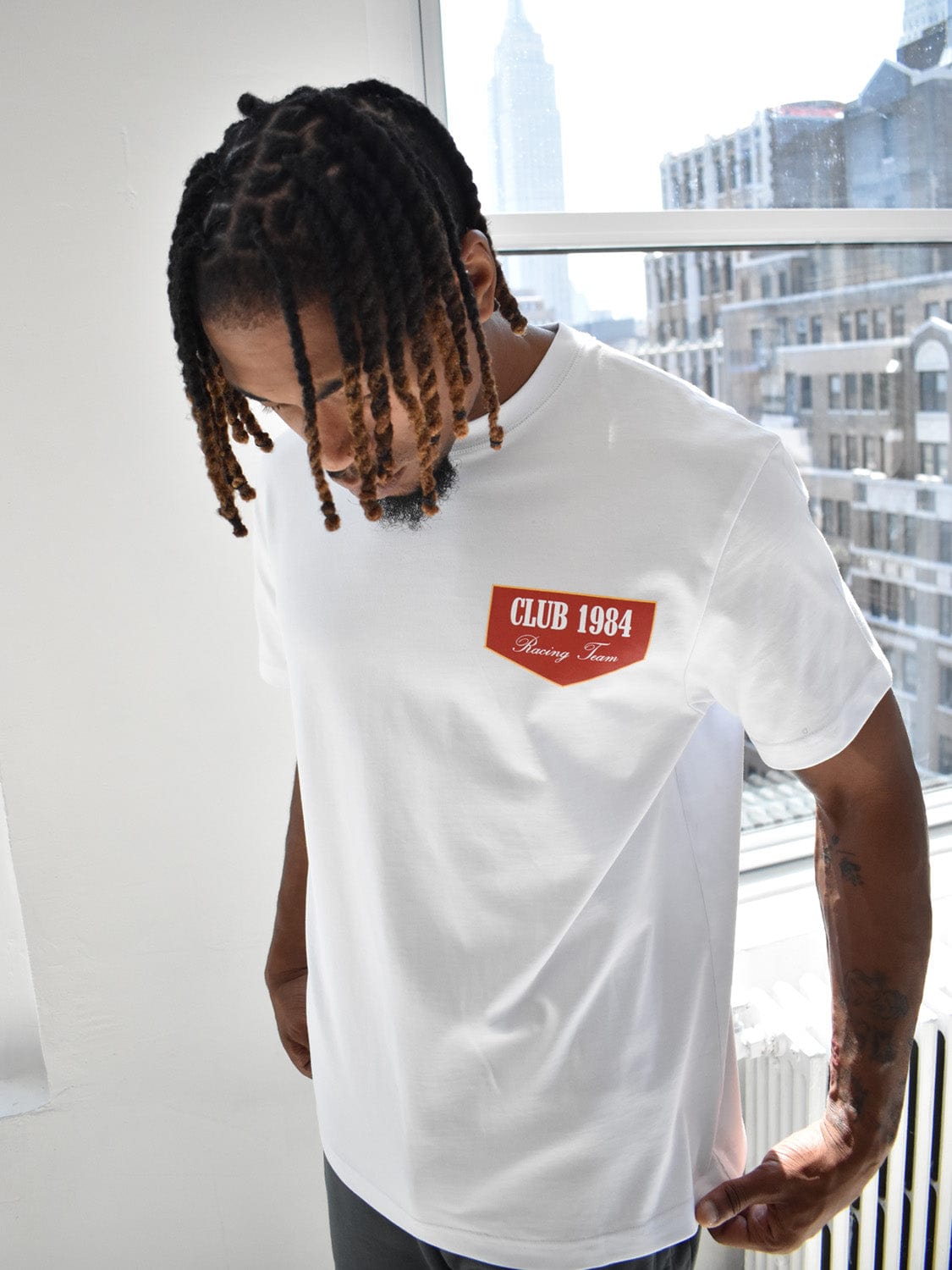 CLUB 1984. Racing T-shirt - White T-Shirt