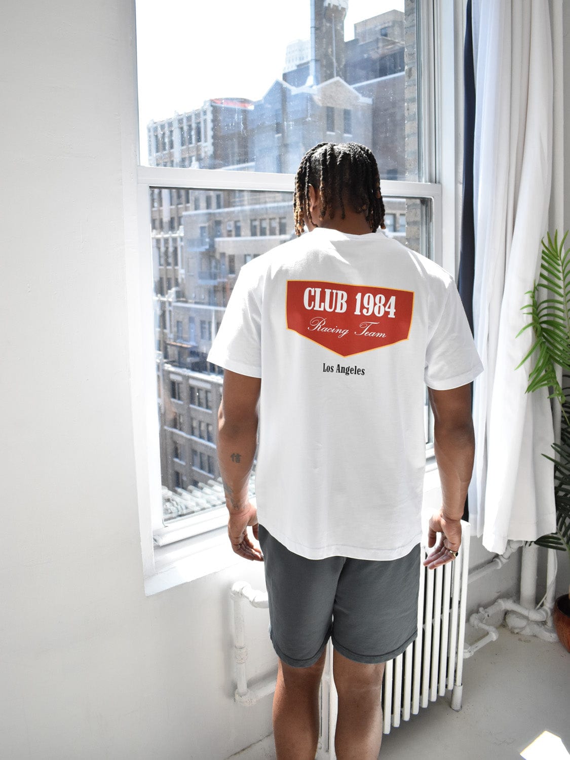 CLUB 1984. Racing T-shirt - White T-Shirt