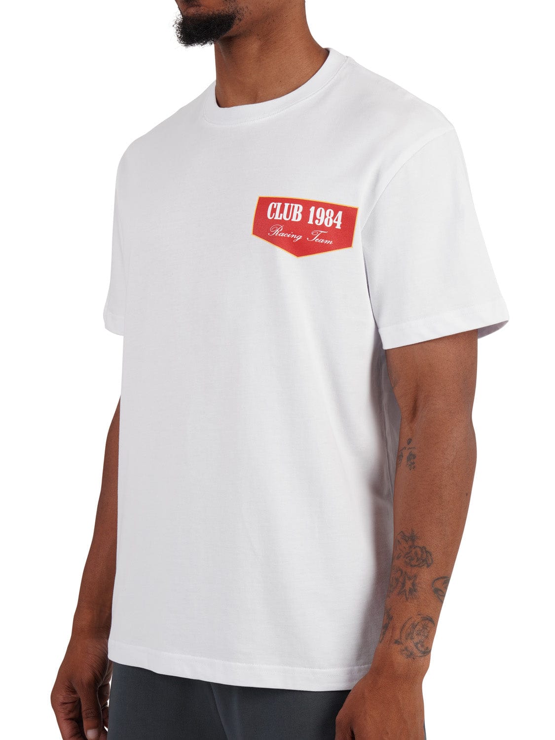 CLUB 1984. Racing T-shirt - White T-Shirt