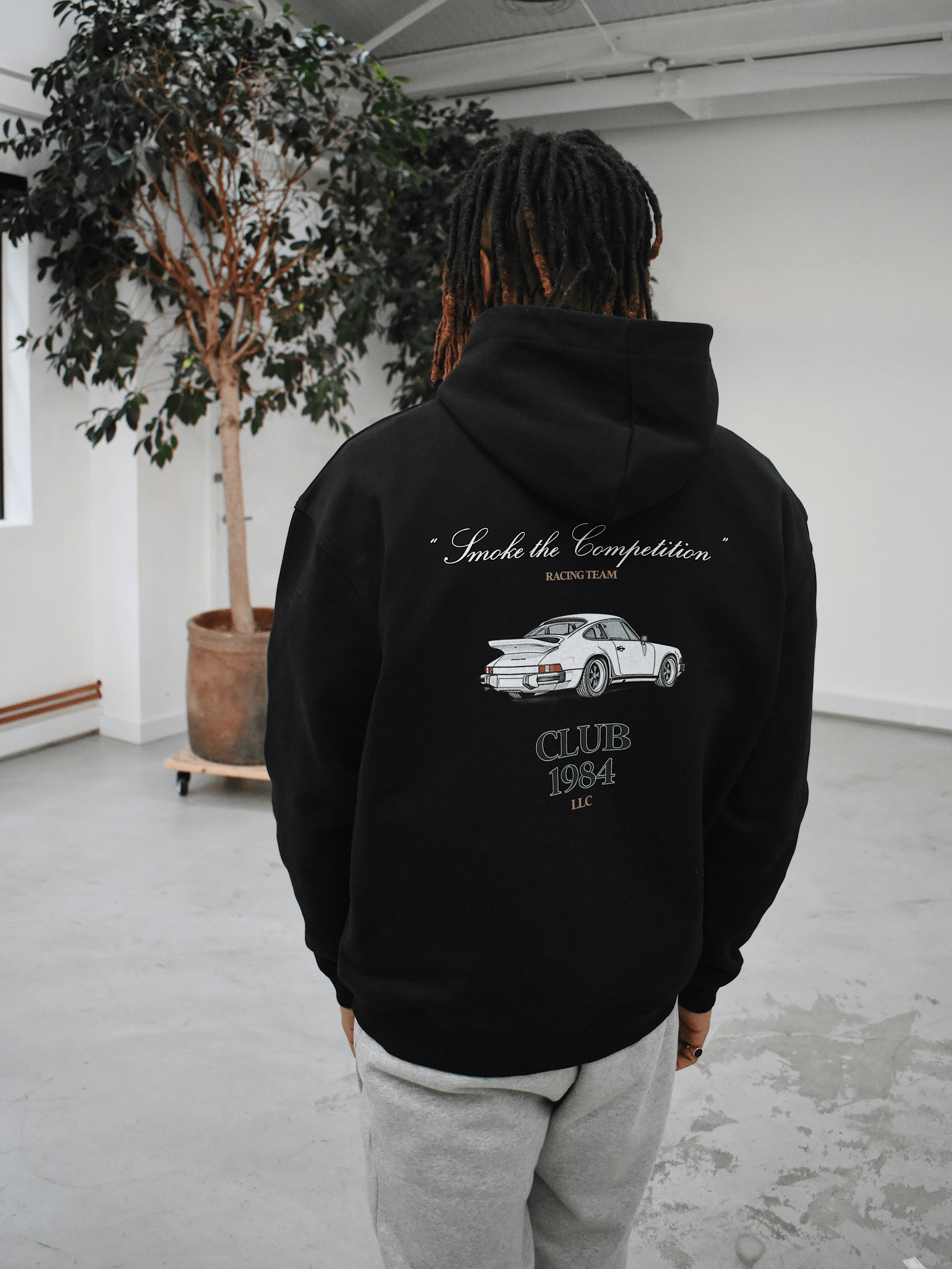 CLUB 1984. Racing Team Hoodie - Black Hoodie