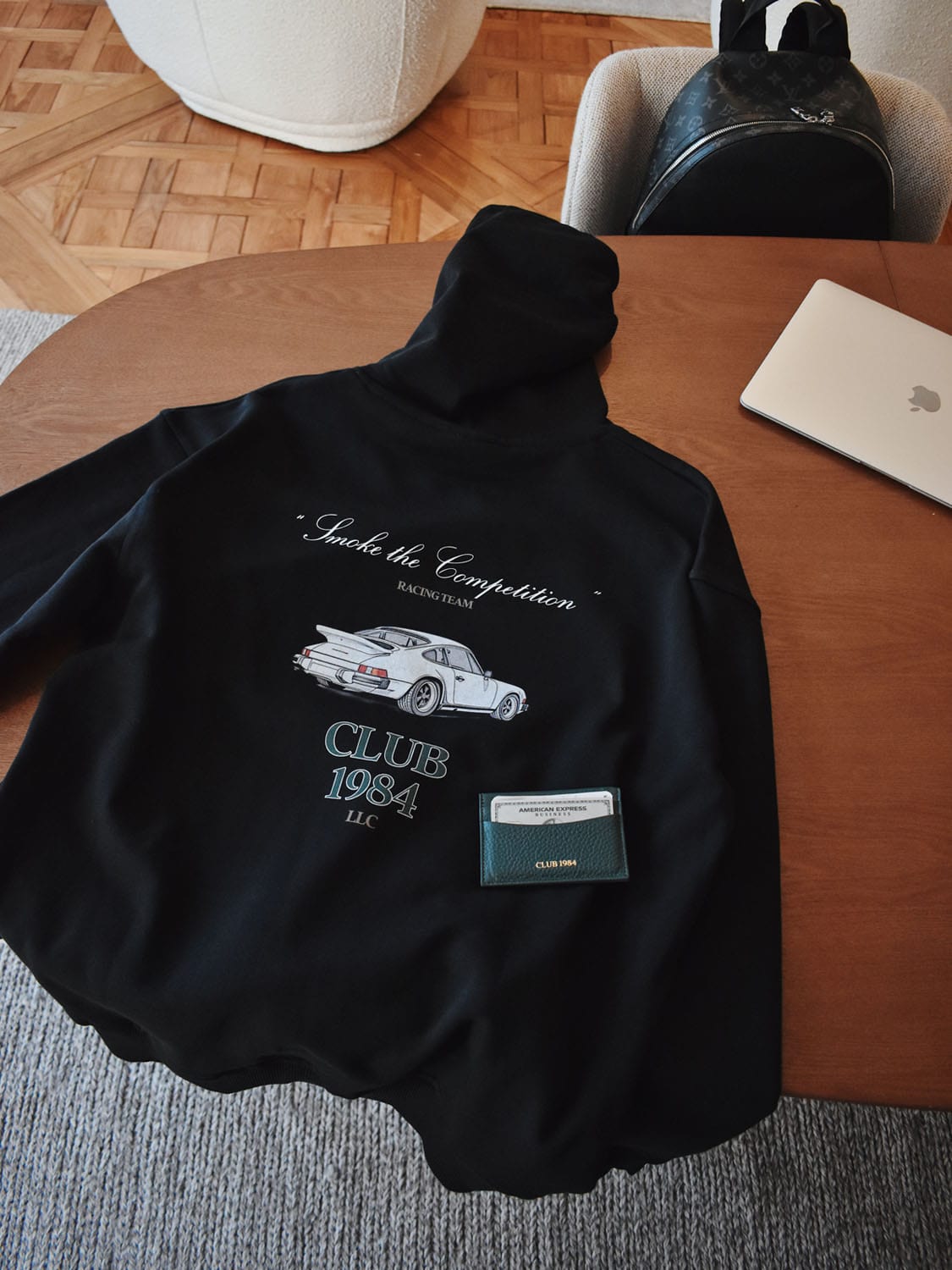CLUB 1984. Racing Team Hoodie - Black Hoodie