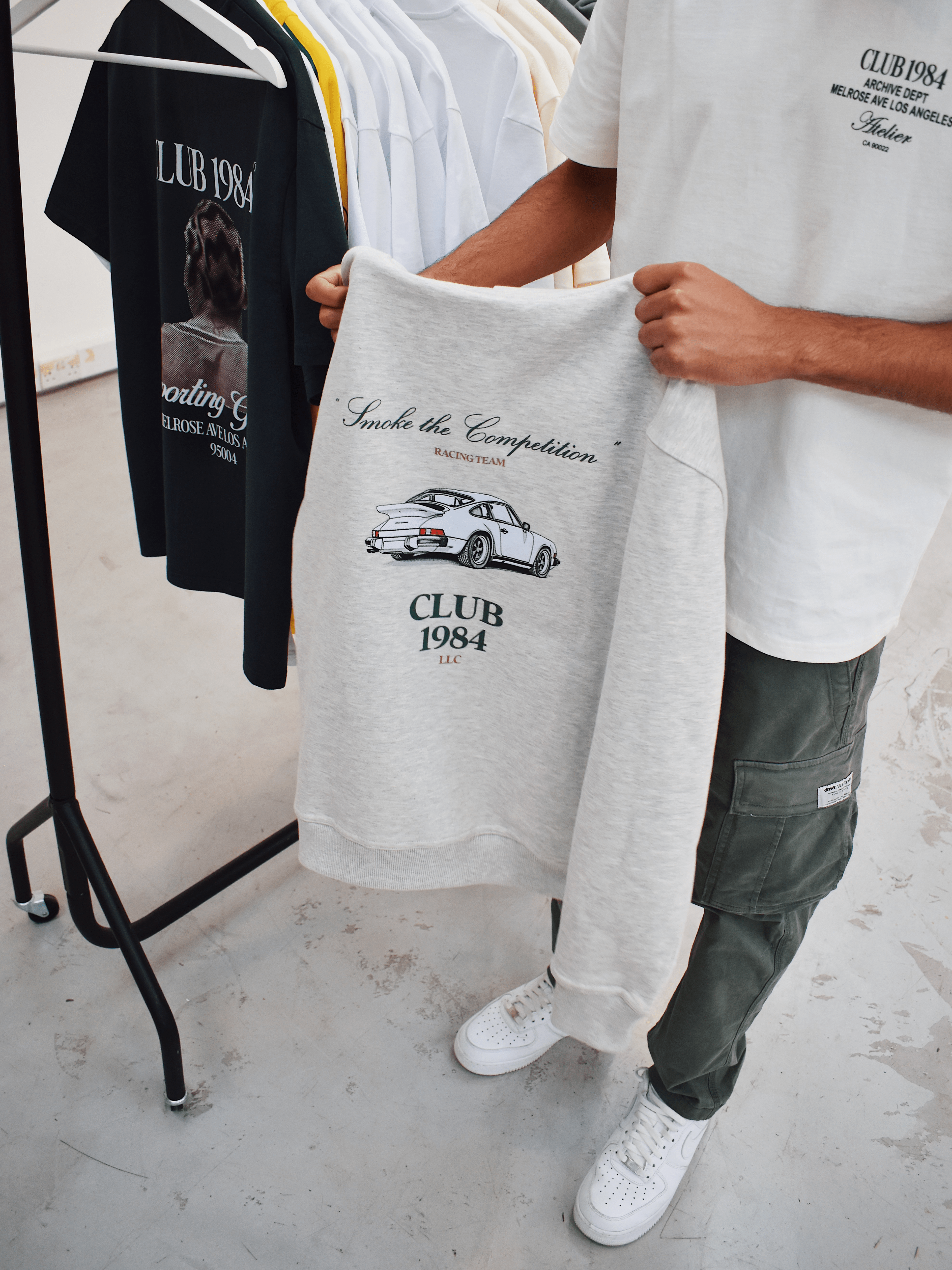 CLUB 1984. Racing Team Hoodie - Grey Hoodie