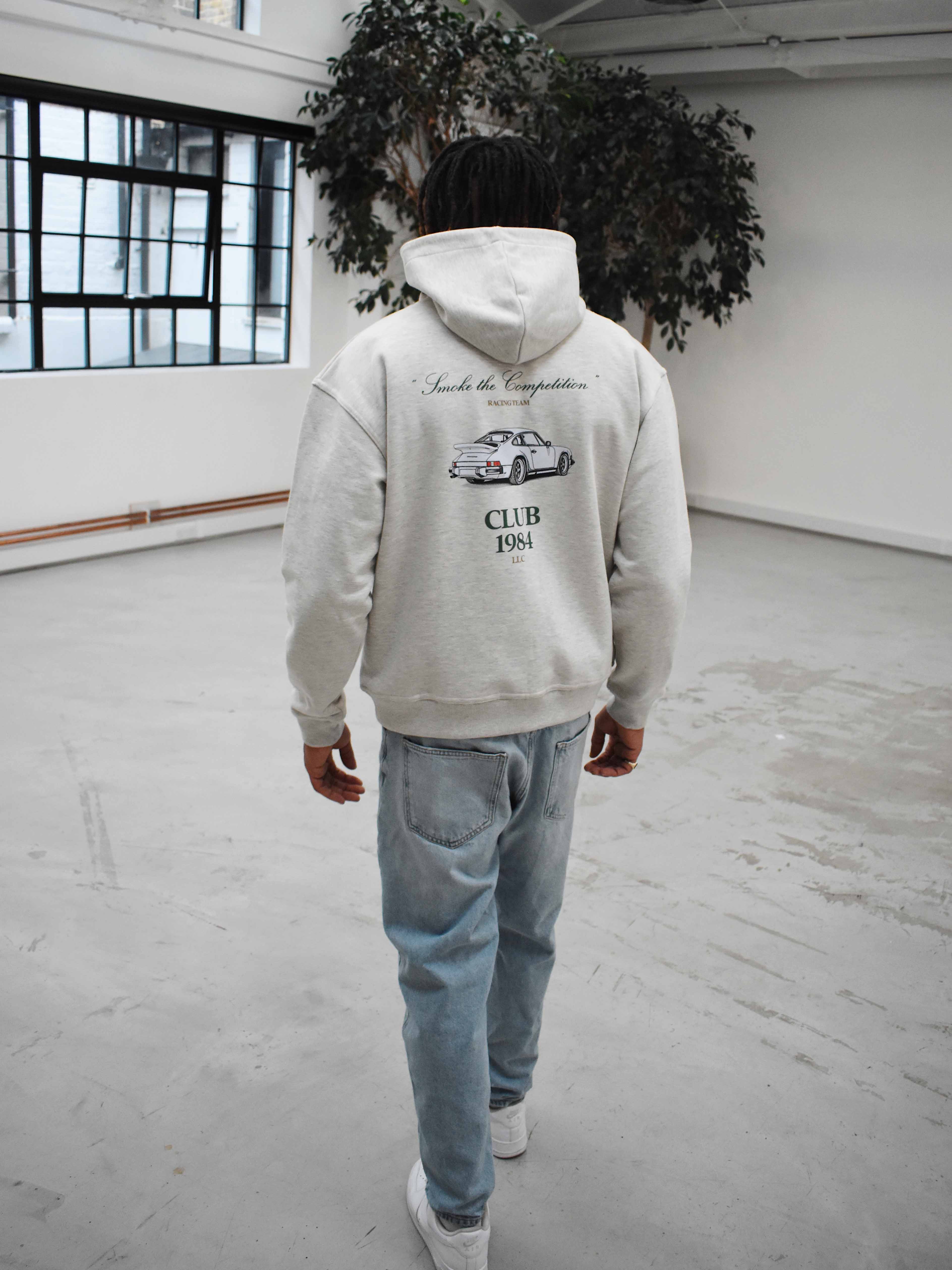 CLUB 1984. Racing Team Hoodie - Grey Hoodie