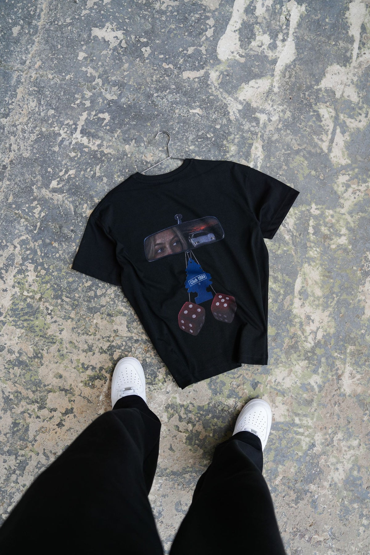 CLUB 1984. Rear View T-shirt - Black T-Shirt