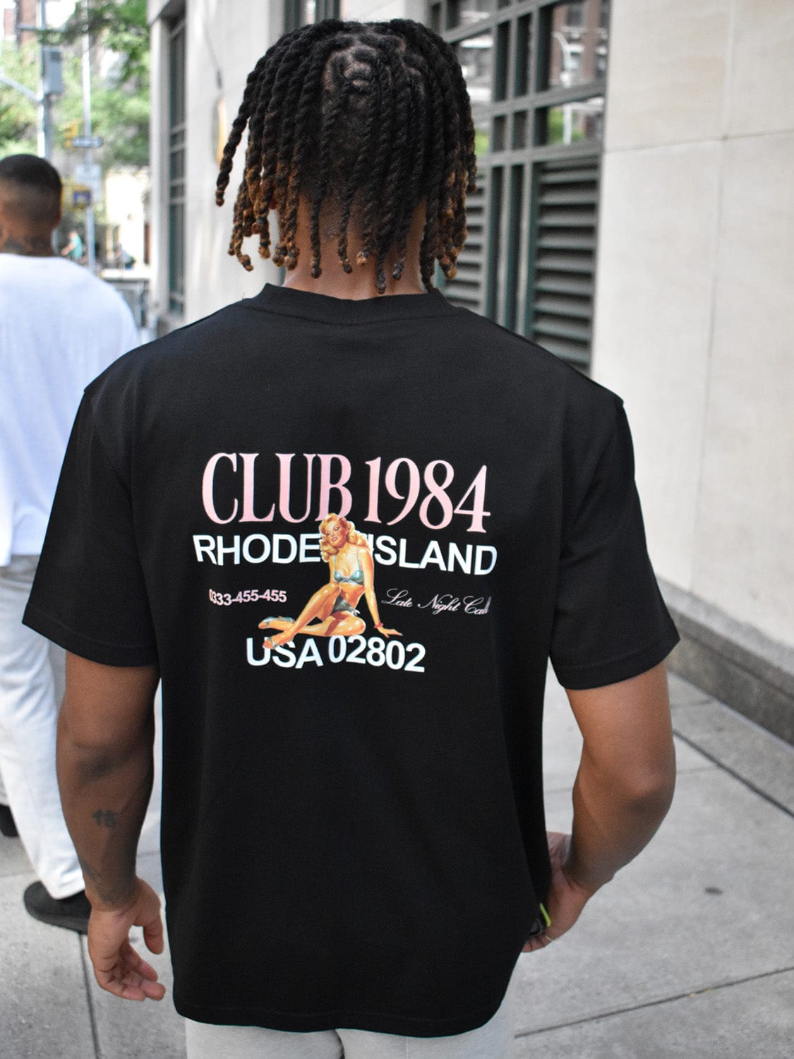 CLUB 1984. Rhode Island T-shirt - Black T-Shirt