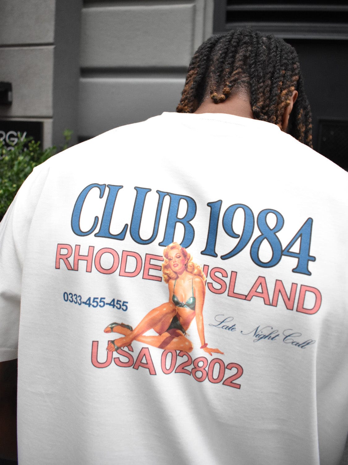 CLUB 1984. Rhode Island T-shirt - Off White T-Shirt