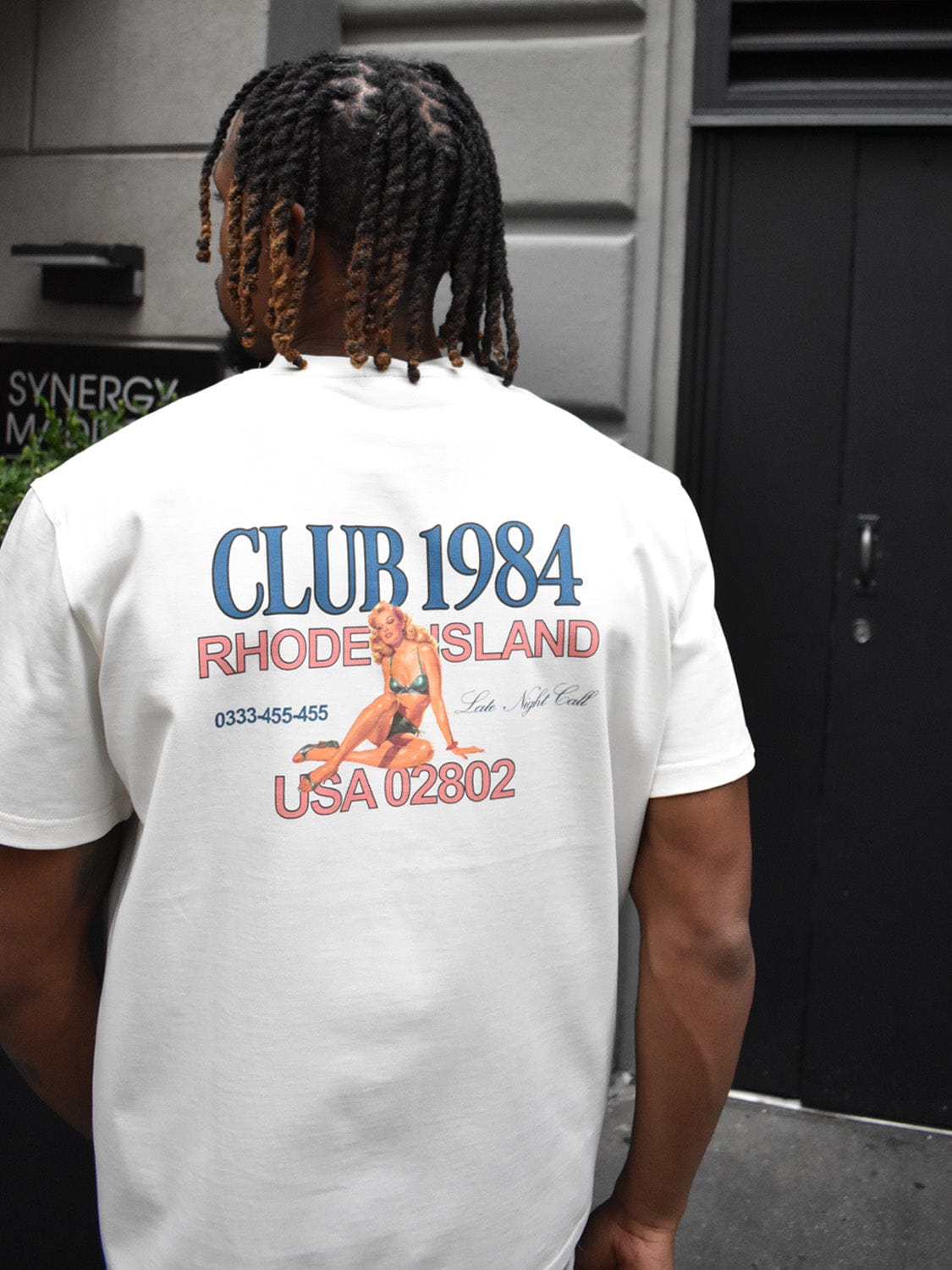 CLUB 1984. Rhode Island T-shirt - Off White T-Shirt